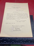 1928 Dated German Engineering Letter with nice Rubber Stamp. - The Militaria Shop