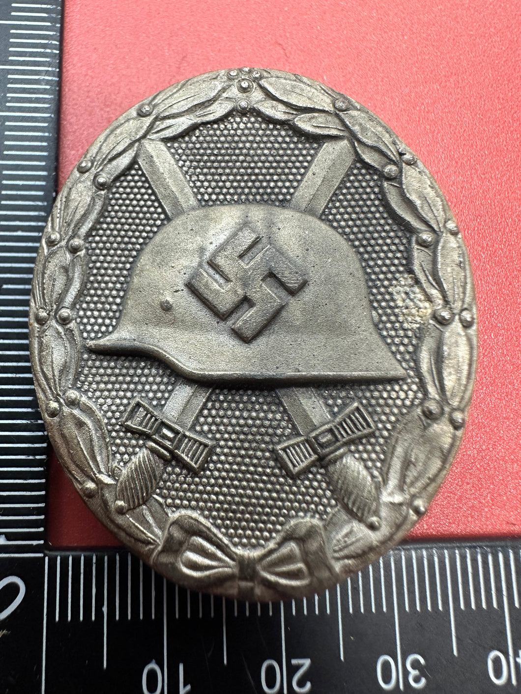 Original German Army WW2 Silver Wound Badge - Maker Marked