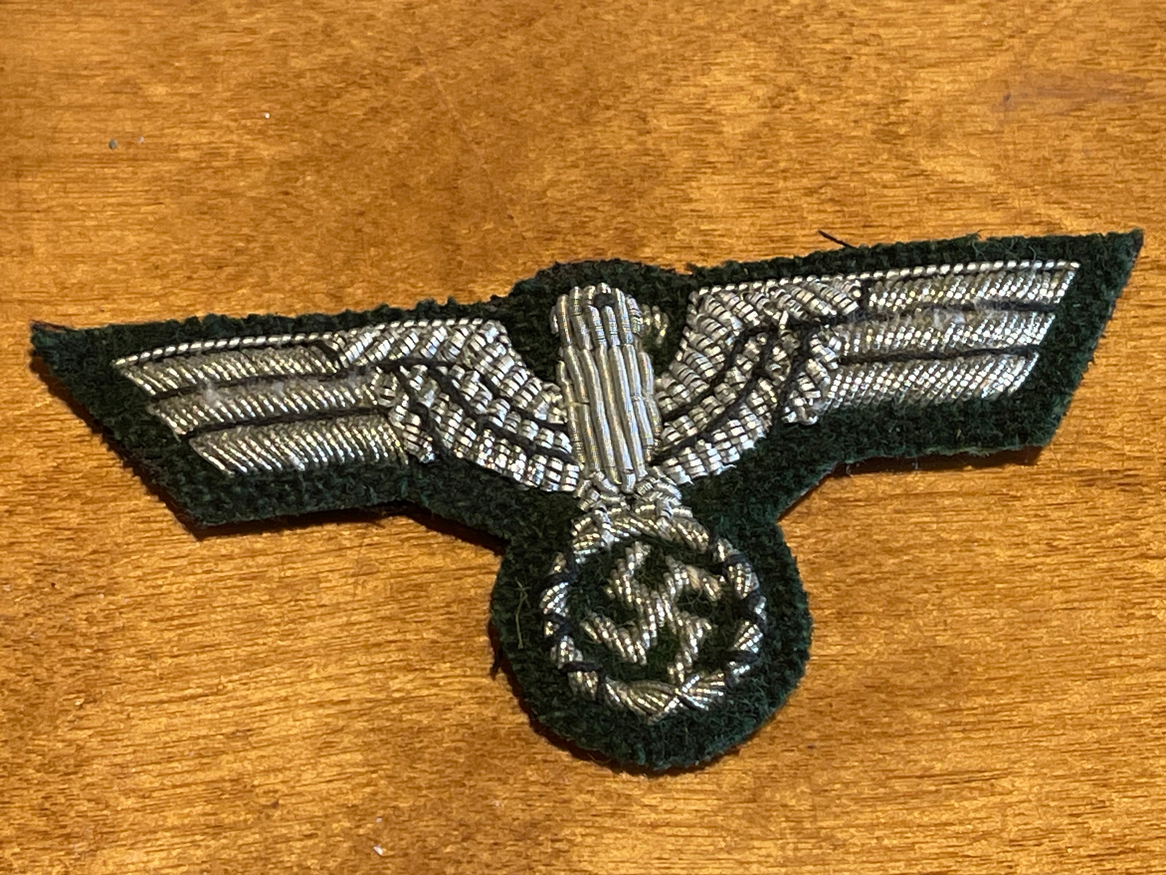 Reproduction WW2 German Army Officer's Eagle - Small Probably for a cap - The Militaria Shop