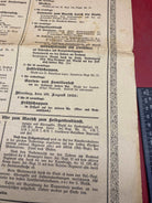 1922 Dated German Army Regimental Festival in Bayreuth - Leaflet / Poster. - The Militaria Shop