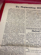 1922 Dated German Army Regimental Festival in Bayreuth - Leaflet / Poster. - The Militaria Shop