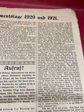 Lade das Bild in den Galerie-Viewer, 1922 Dated German Army Regimental Festival in Bayreuth - Leaflet / Poster.
