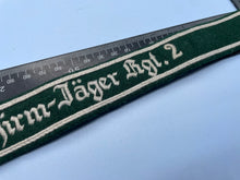 Load image into Gallery viewer, WW2 German Army Fallschirmjager-Jager 2 Regiment Cuff Title
