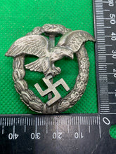 Load image into Gallery viewer, WW2 German Luftwaffe Observer Badge / Award Reproduction
