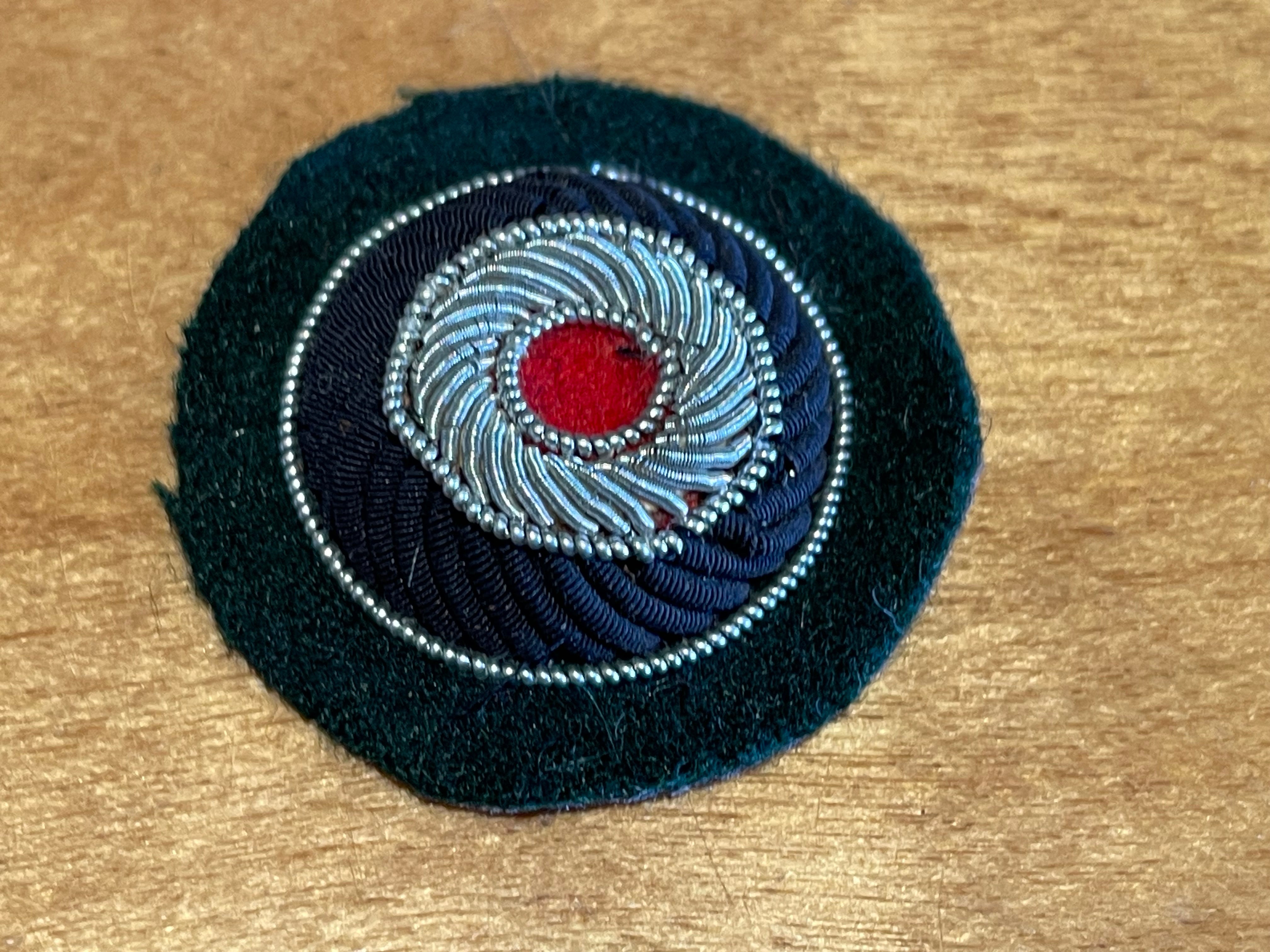 Reproduction WW2 German Army Panzer Officer's Cap Roundel - The Militaria Shop