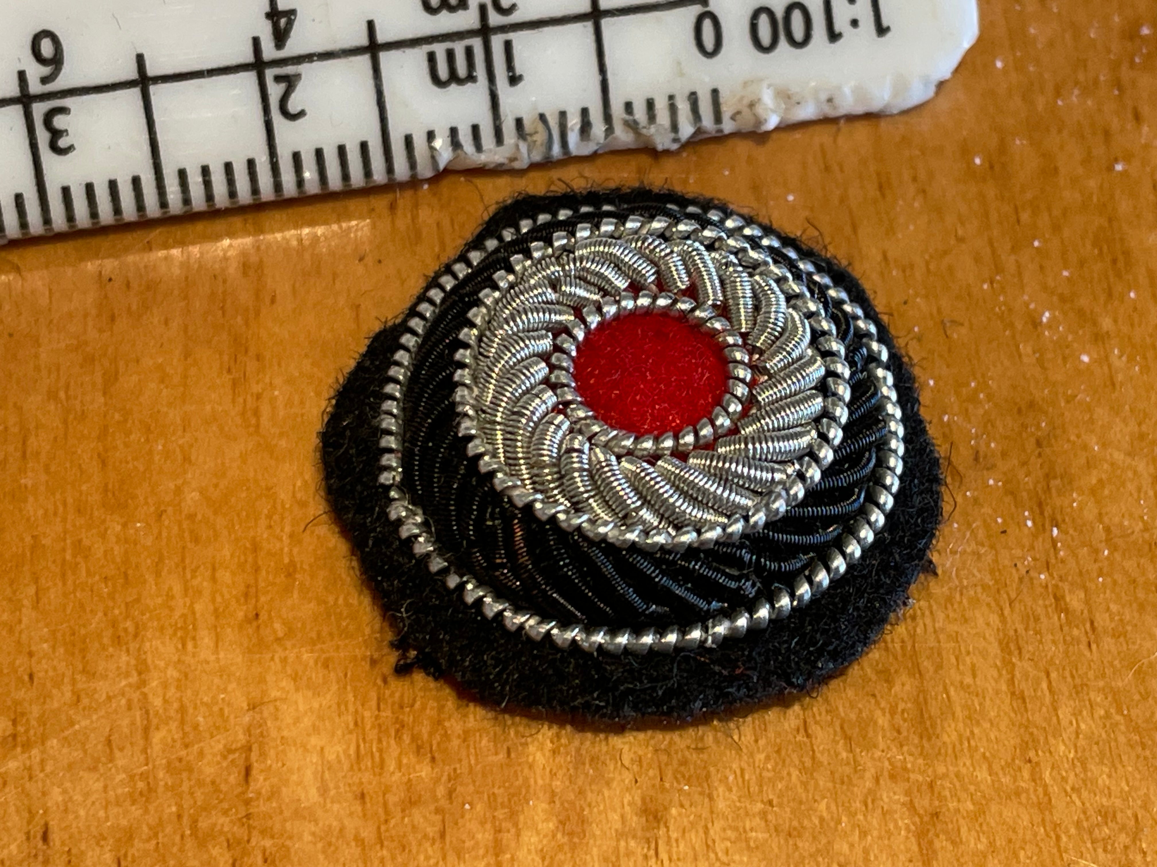 Reproduction WW2 German Army Panzer Officer's Cap Roundel - The Militaria Shop