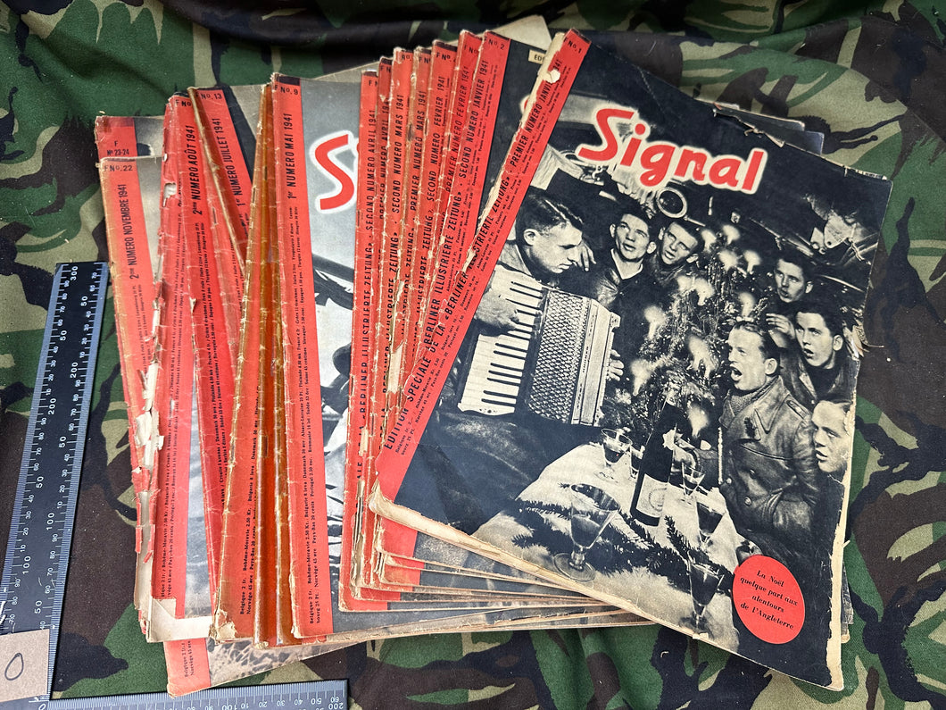 Complete set of WW2 German Signal Magazines from 1941 in French