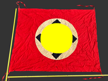 Charger l&#39;image dans la galerie, Original WW2 German Army Halftrack / Tank Vehicle Identification Flag Banner
