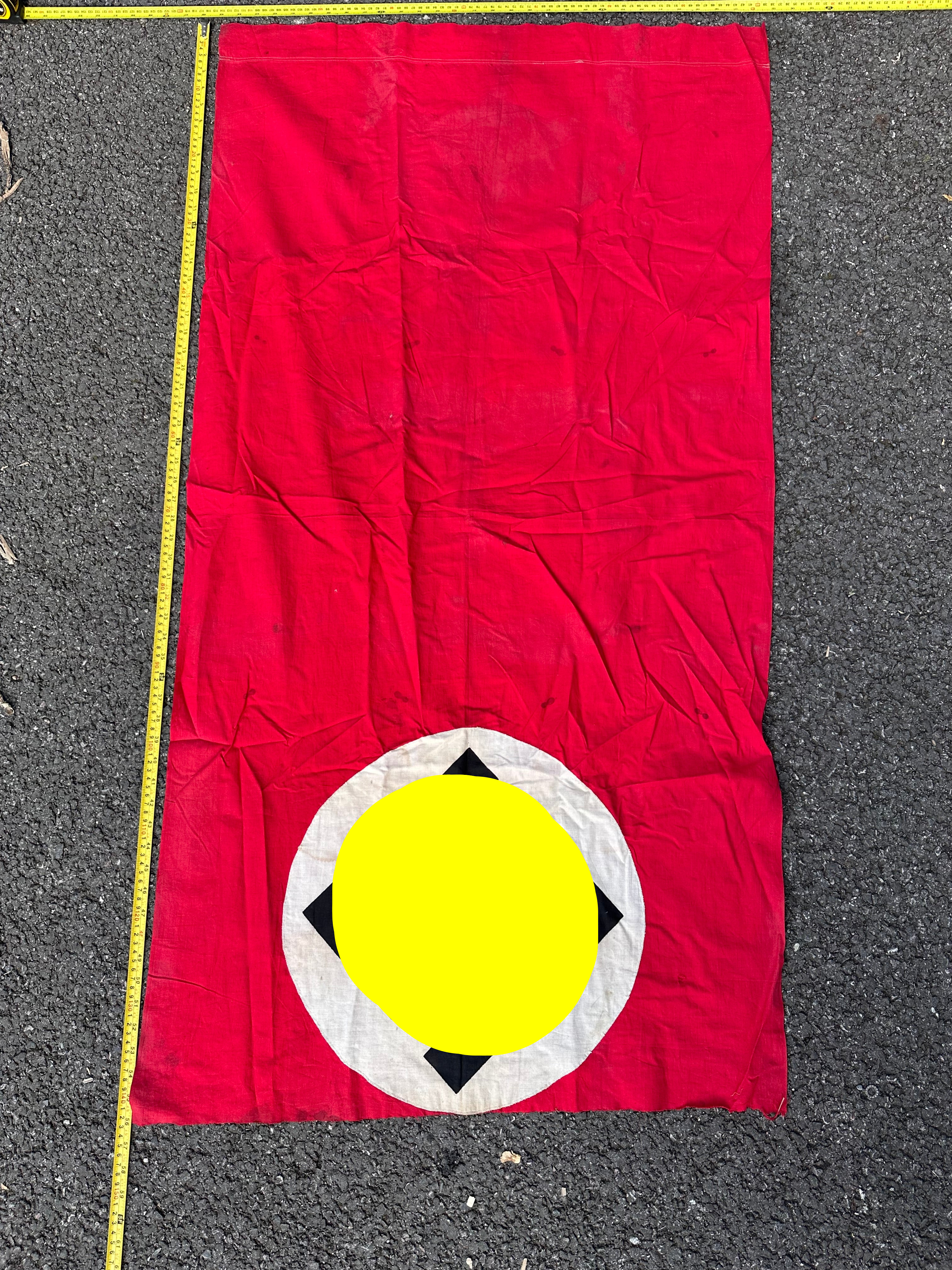 Original WW2 German Army Building Flag Banner - Veteran Bring Back - The Militaria Shop
