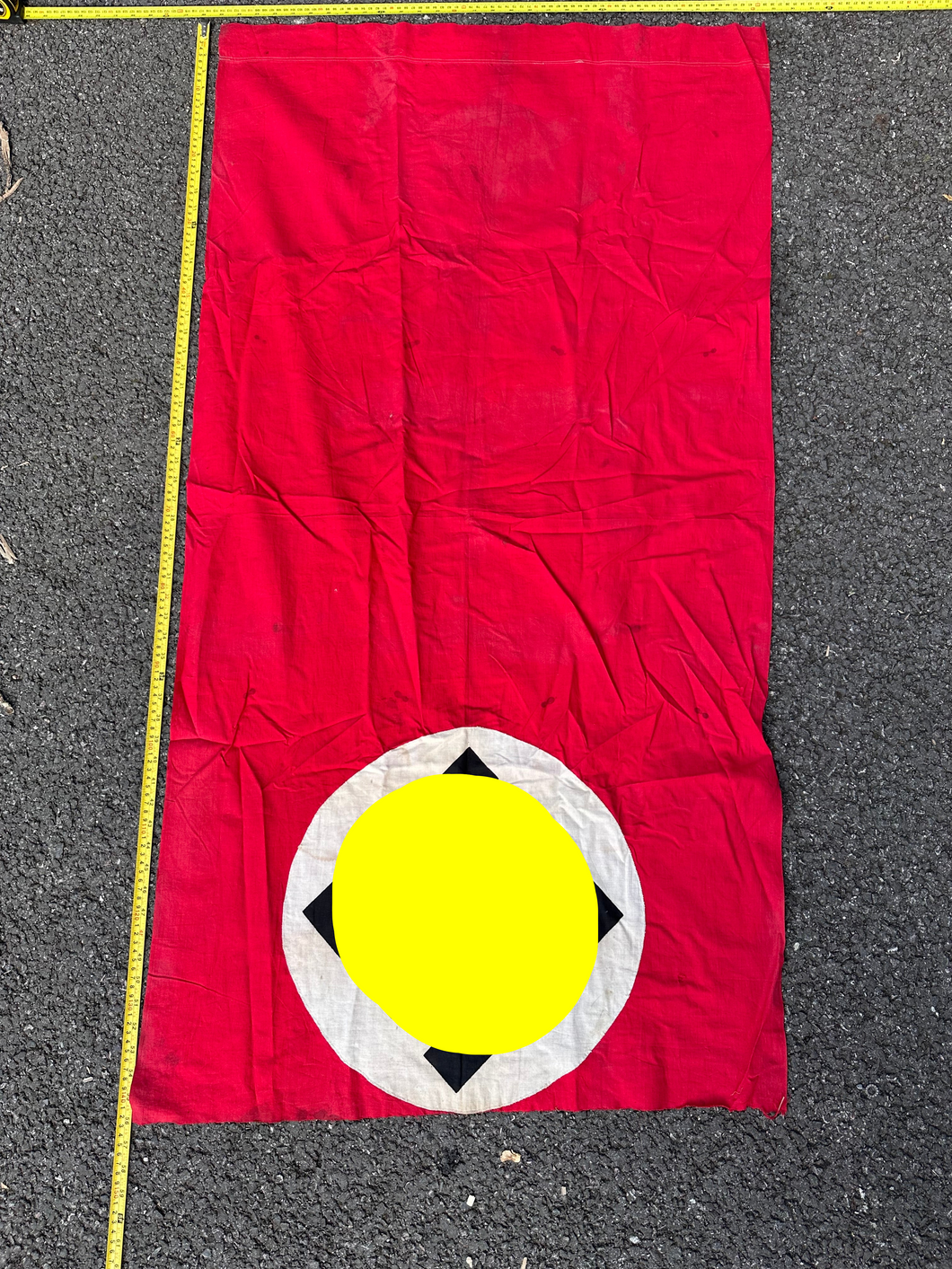 Original WW2 German Army Building Flag Banner - Veteran Bring Back