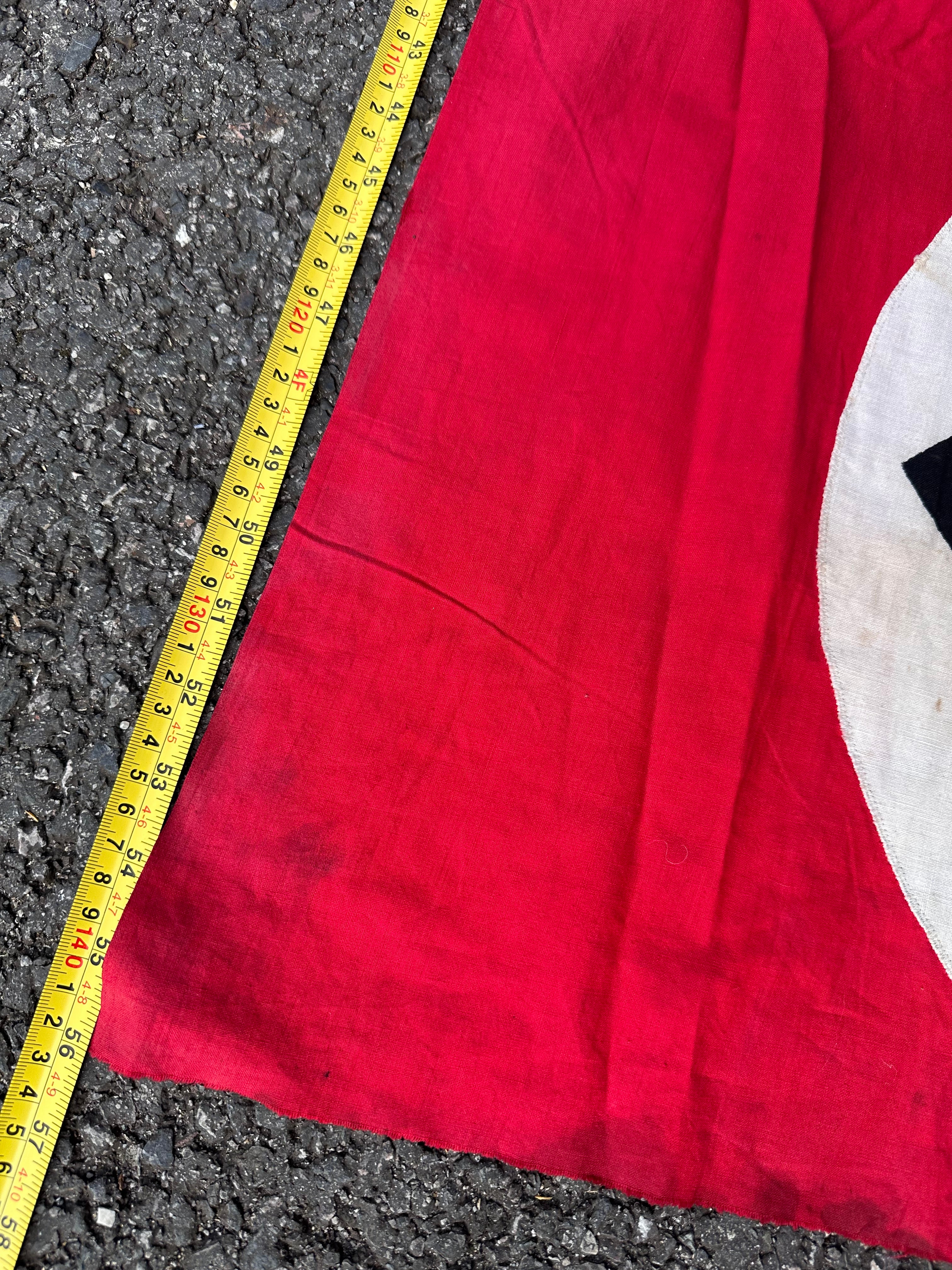 Original WW2 German Army Building Flag Banner - Veteran Bring Back - The Militaria Shop