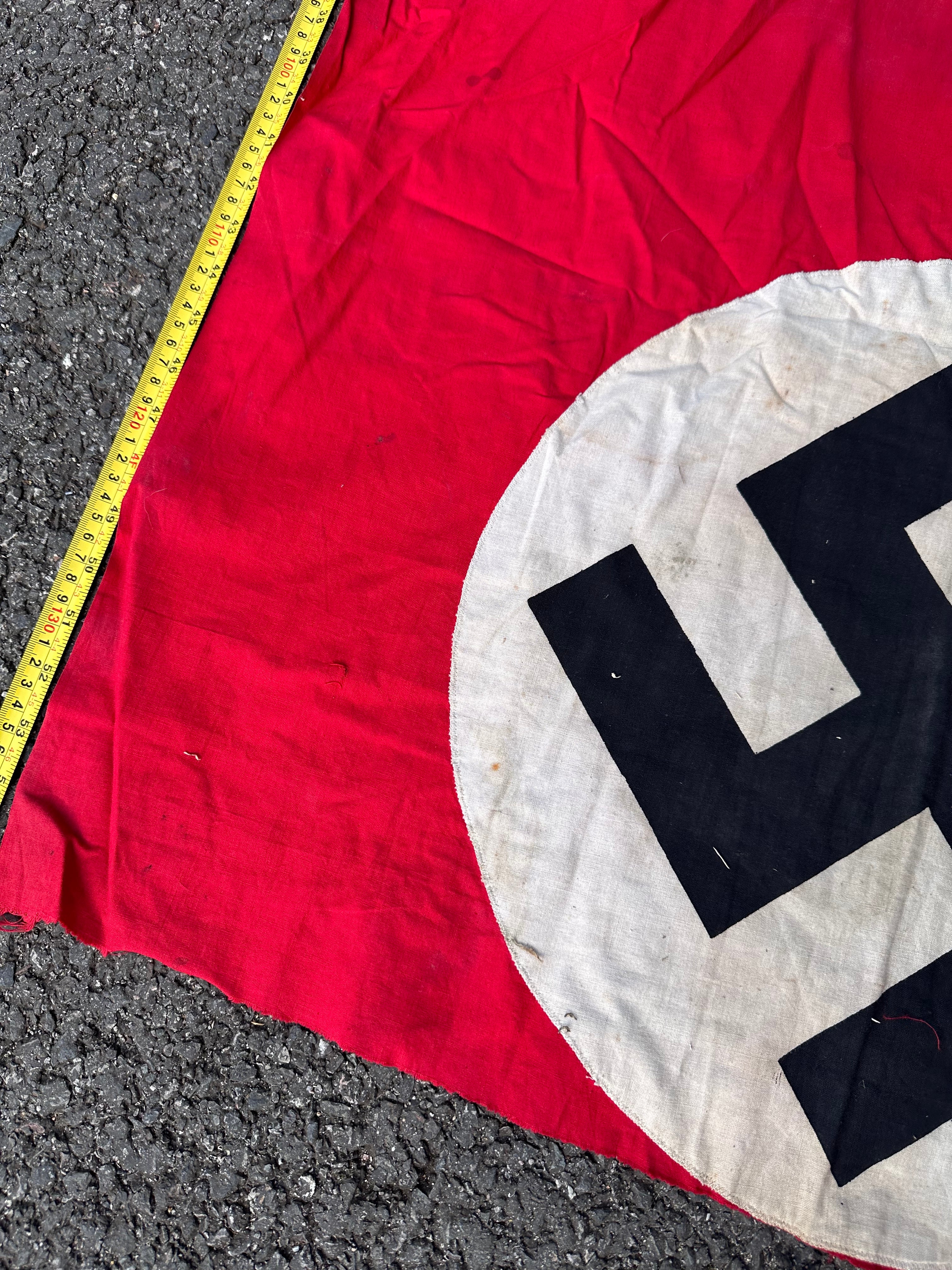 Original WW2 German Army Building Flag Banner - Veteran Bring Back - The Militaria Shop