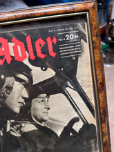 Load image into Gallery viewer, Original WW2 German Der Adler Magazine Framed for Display
