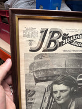 Load image into Gallery viewer, Original WW2 German Newspaper Magazine Framed for Display
