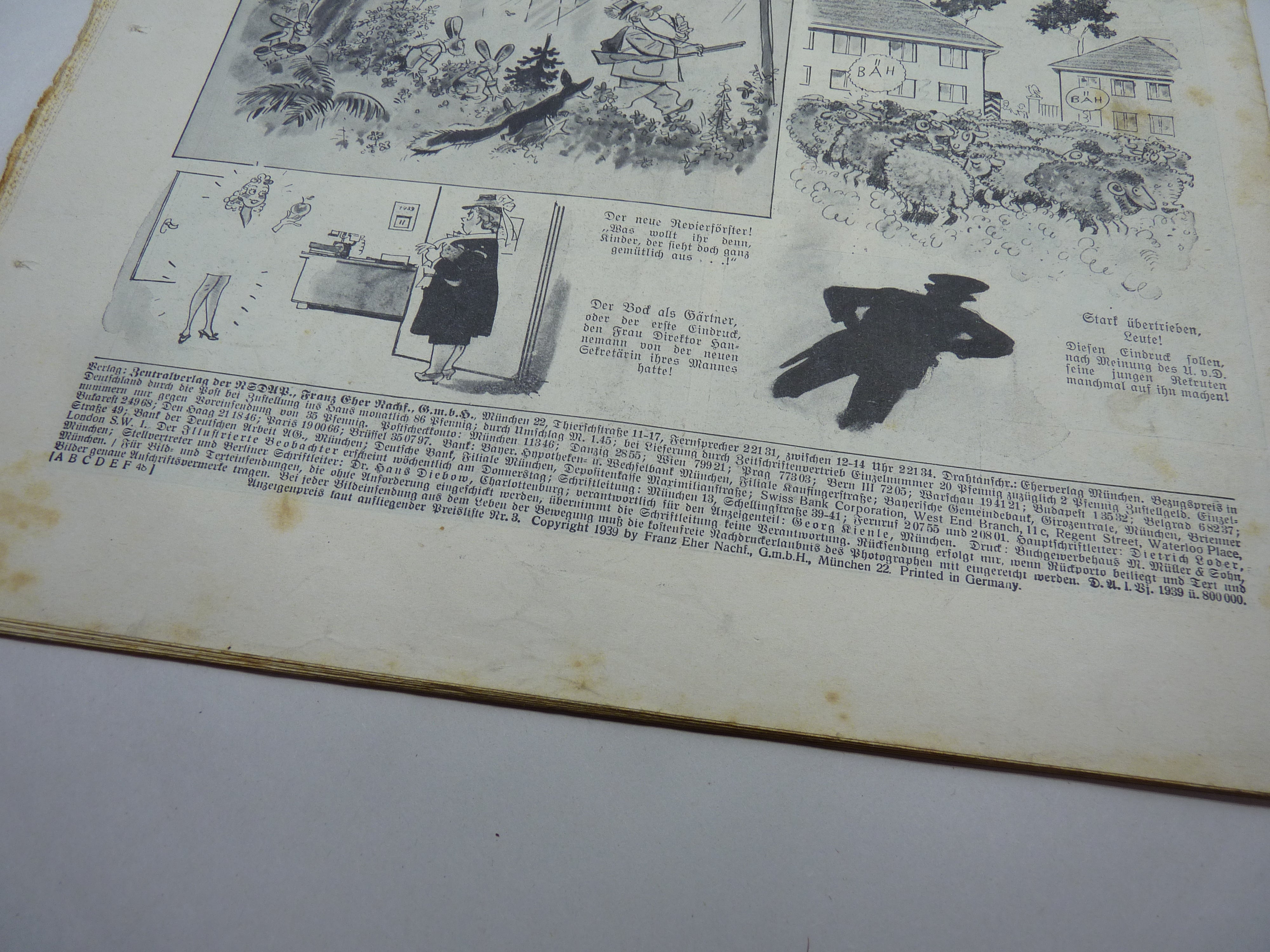 JB Juustrierter Beobachter NSDAP Magazine Original WW2 German - 18th May 1939 - The Militaria Shop