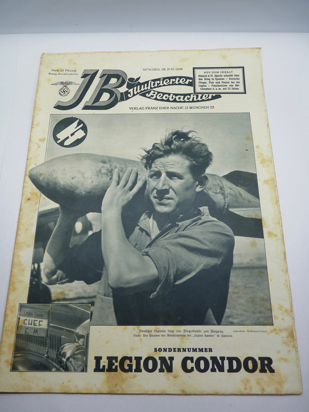 JB Juustrierter Beobachter NSDAP Magazine Original WW2 German - June 1939