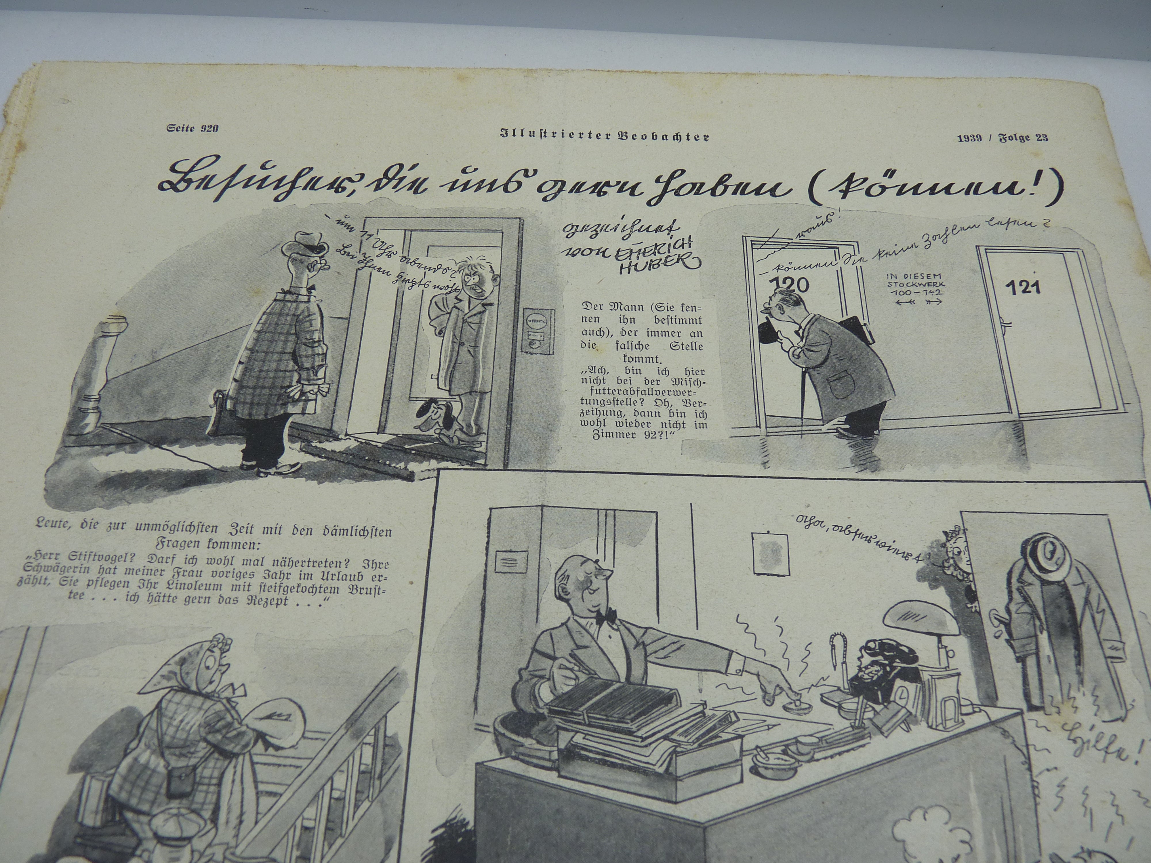 JB Juustrierter Beobachter NSDAP Magazine Original WW2 German - 8th June 1939 - The Militaria Shop