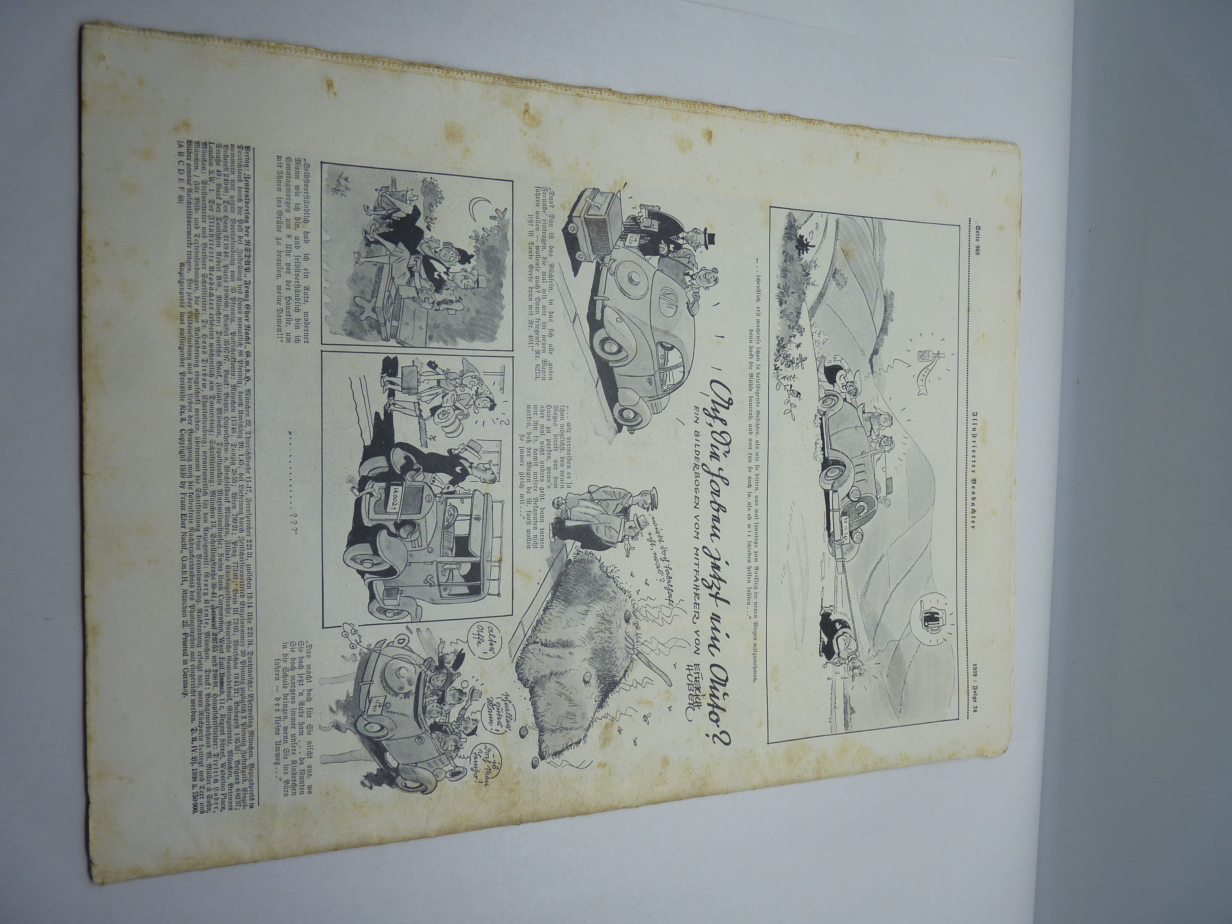 JB Juustrierter Beobachter NSDAP Magazine Original WW2 German - 15th June 1939 - The Militaria Shop