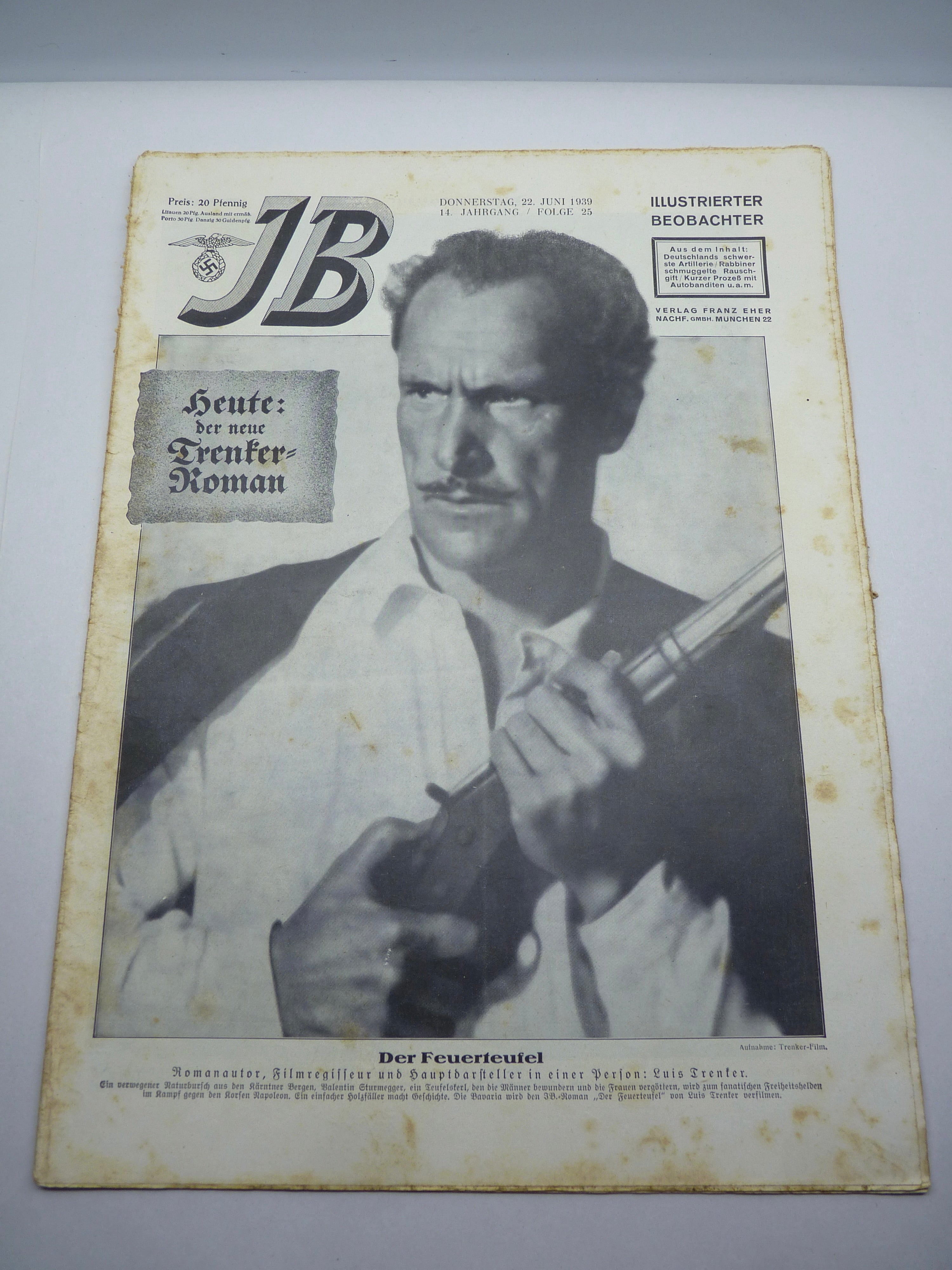 JB Juustrierter Beobachter NSDAP Magazine Original WW2 German - 22nd June 1939 - The Militaria Shop