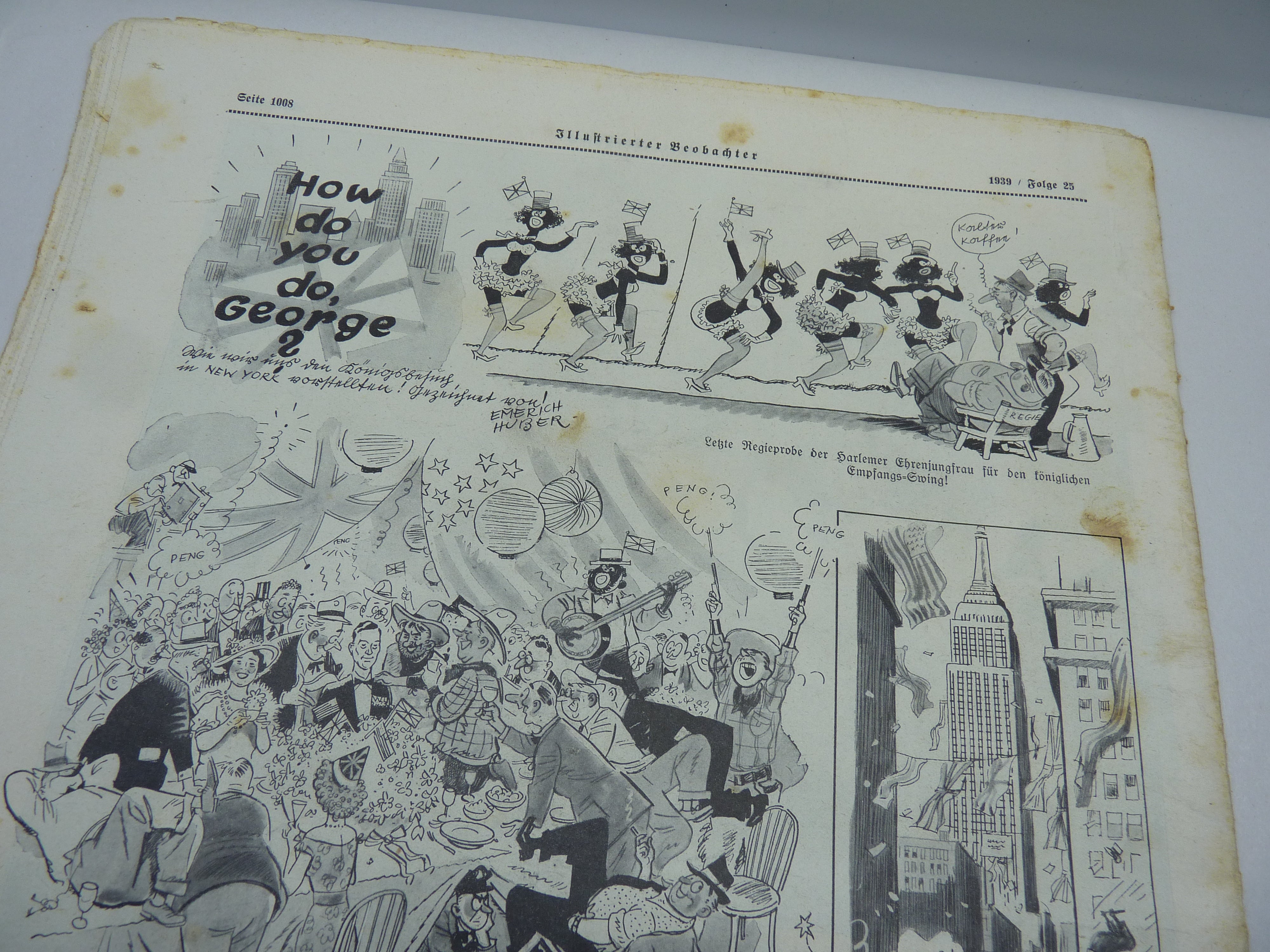 JB Juustrierter Beobachter NSDAP Magazine Original WW2 German - 22nd June 1939 - The Militaria Shop