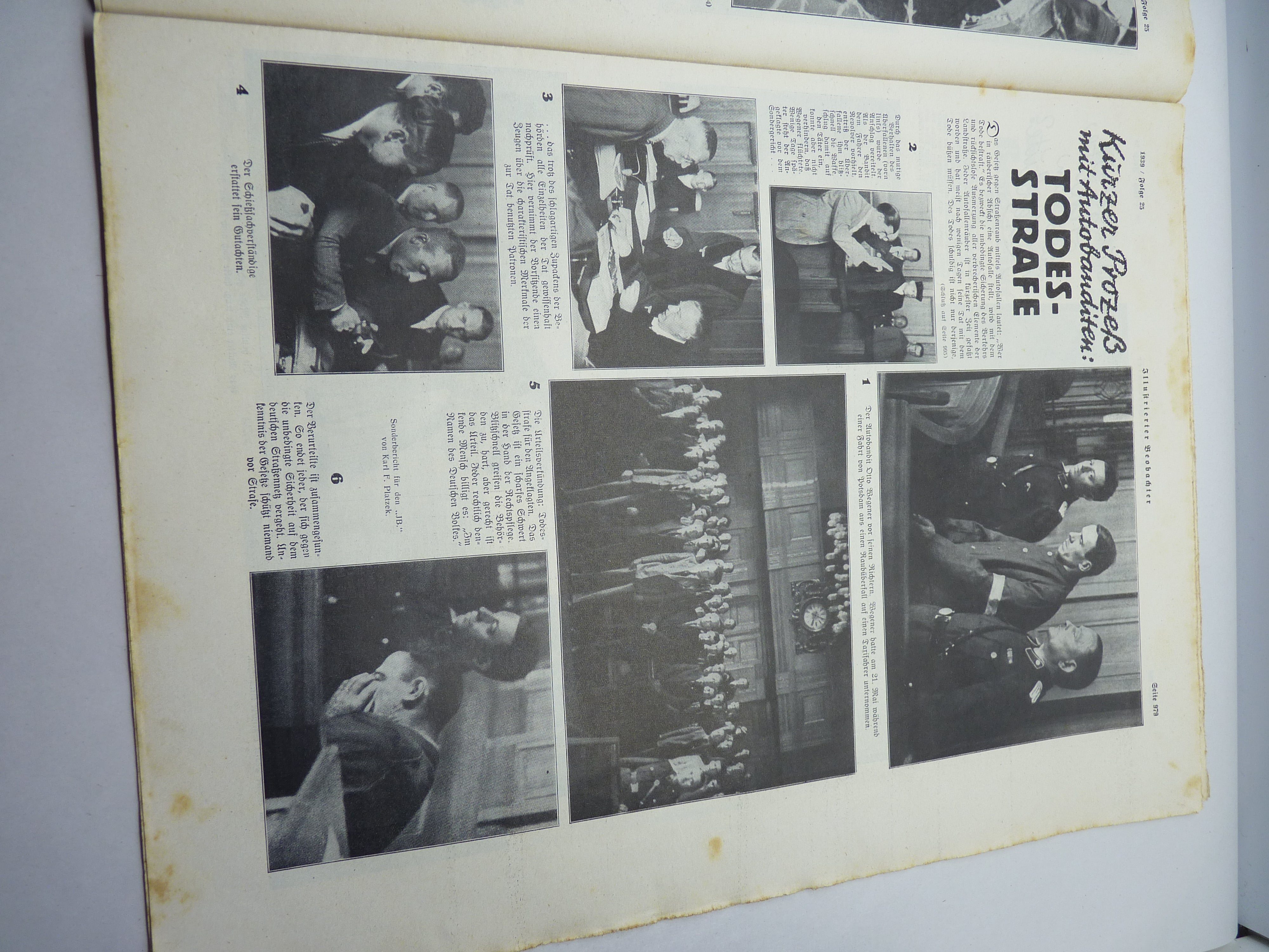 JB Juustrierter Beobachter NSDAP Magazine Original WW2 German - 22nd June 1939 - The Militaria Shop