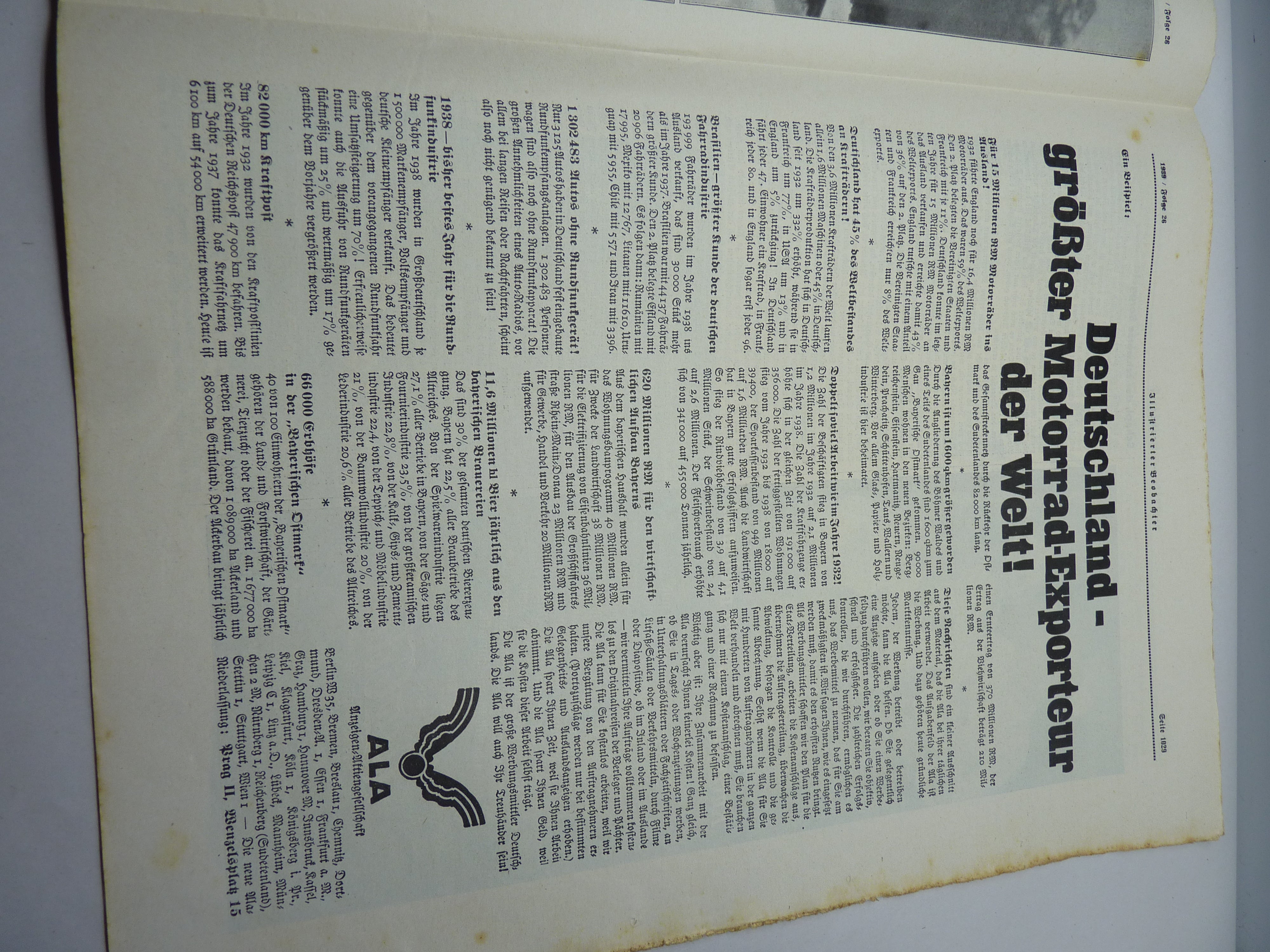 JB Juustrierter Beobachter NSDAP Magazine Original WW2 German - 29th June 1939 - The Militaria Shop