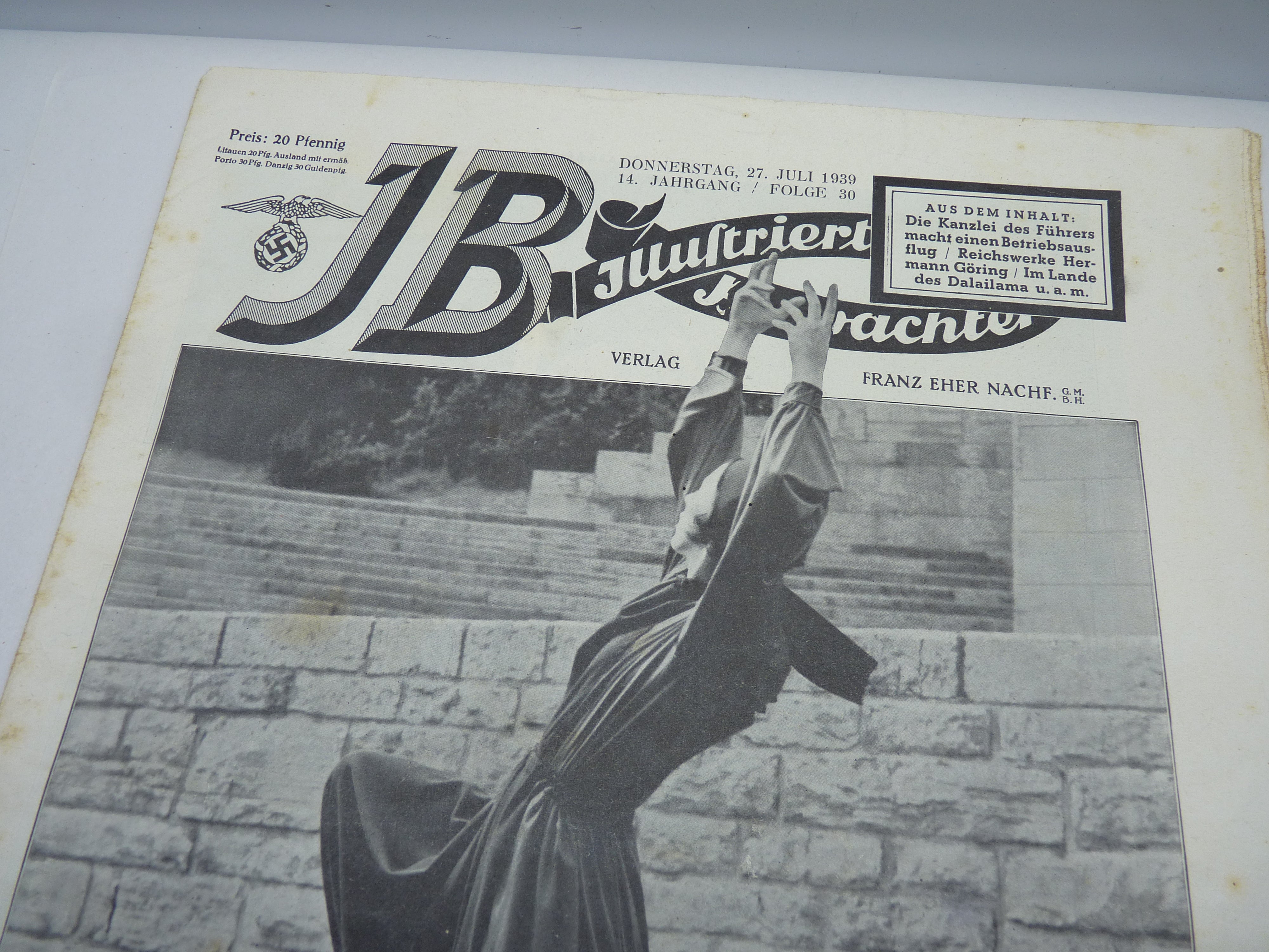 JB Juustrierter Beobachter NSDAP Magazine Original WW2 German - 27th July 1939 - The Militaria Shop
