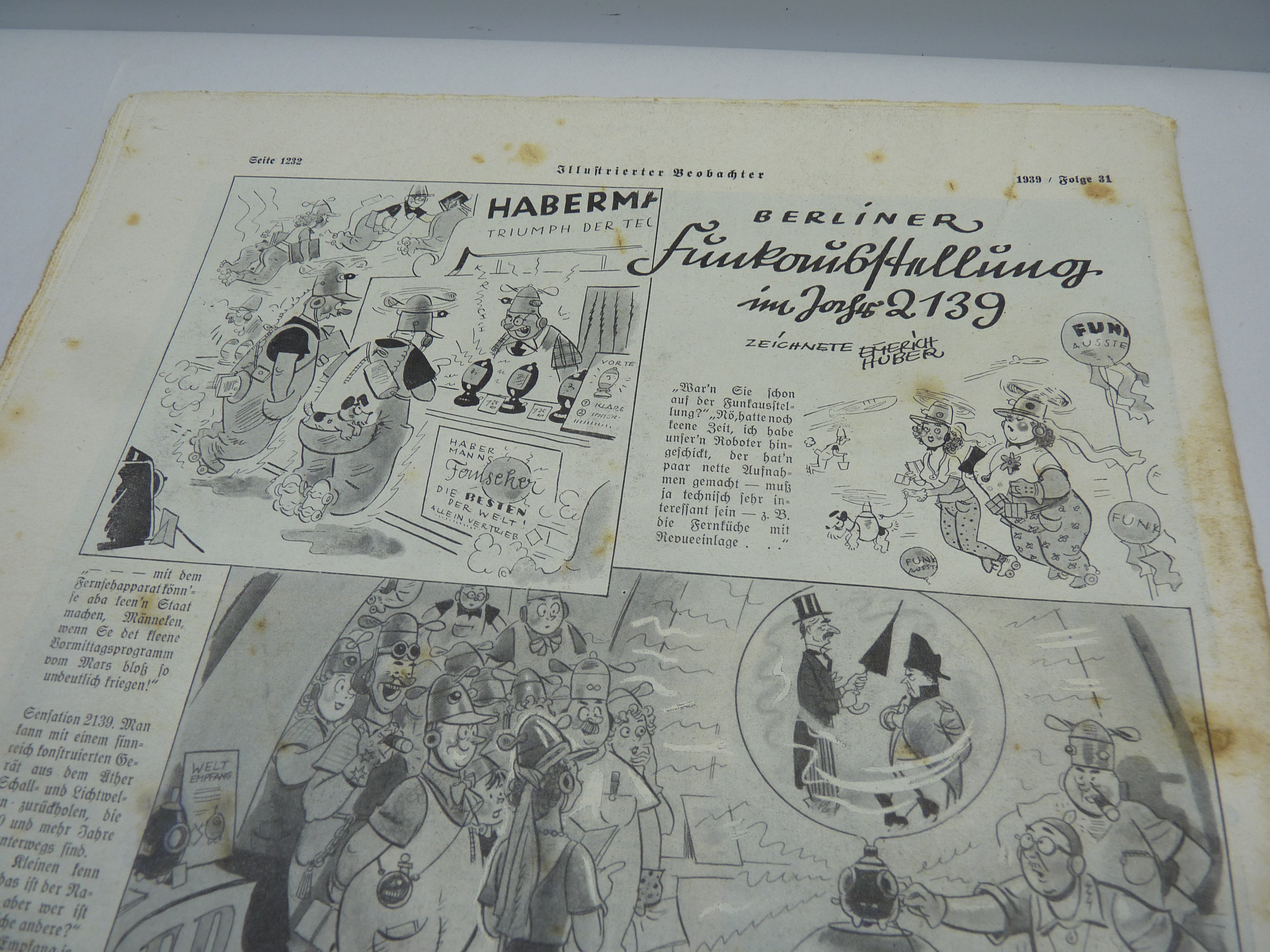 JB Juustrierter Beobachter NSDAP Magazine Original WW2 German - 3rd August 1939 - The Militaria Shop