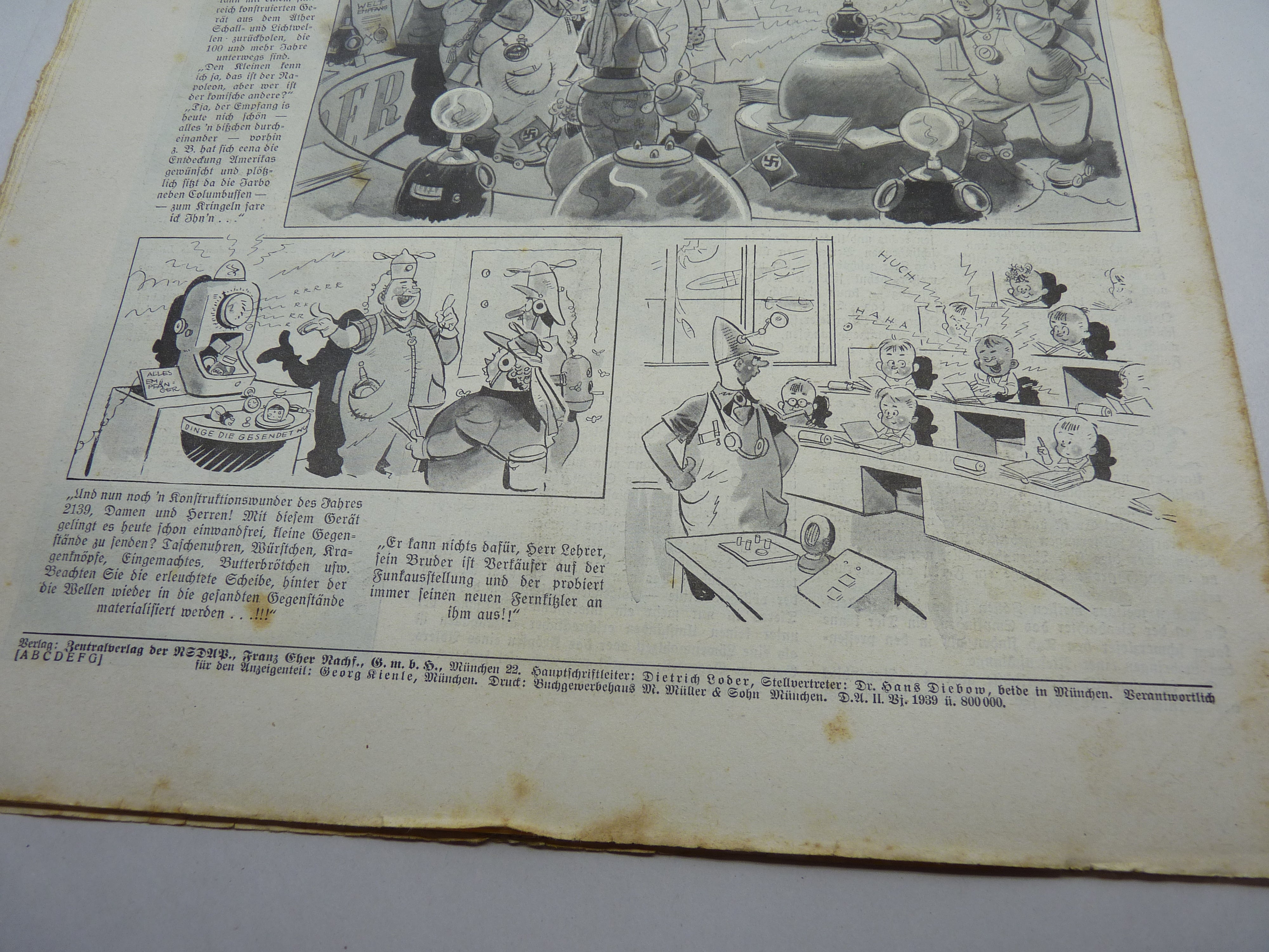 JB Juustrierter Beobachter NSDAP Magazine Original WW2 German - 3rd August 1939 - The Militaria Shop
