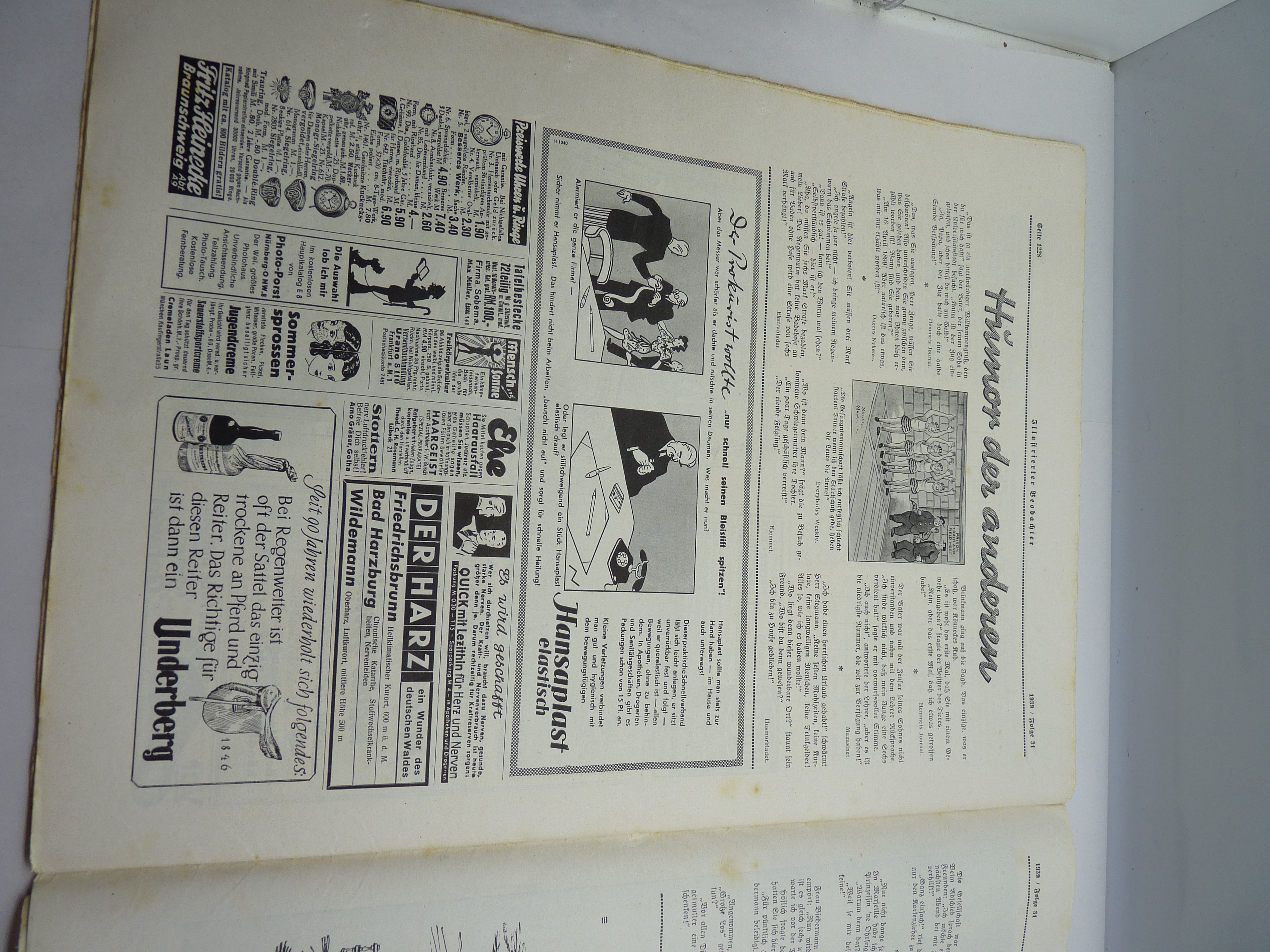 JB Juustrierter Beobachter NSDAP Magazine Original WW2 German - 3rd August 1939 - The Militaria Shop