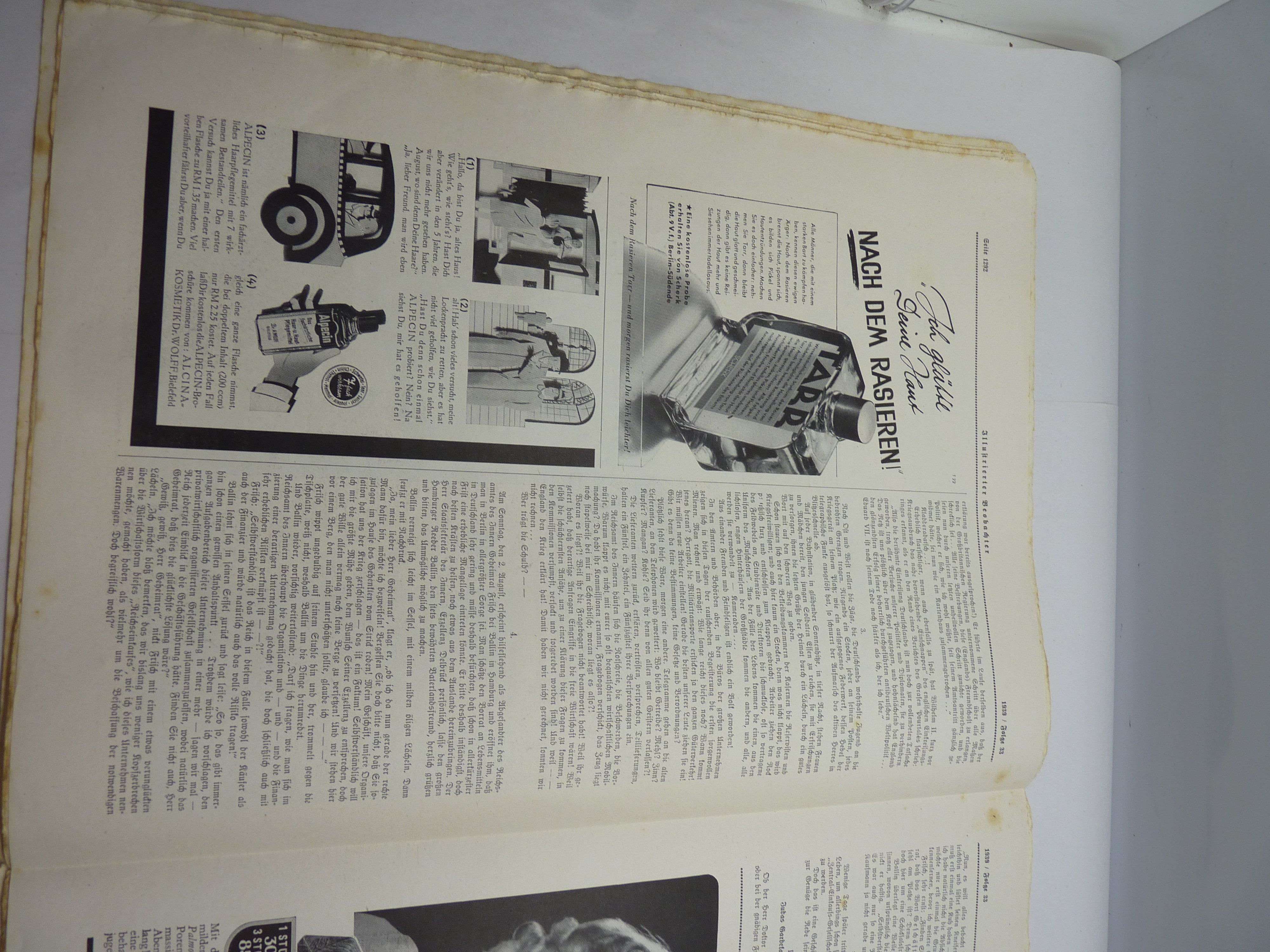 JB Juustrierter Beobachter NSDAP Magazine Original WW2 German - 17th August 1939 - The Militaria Shop