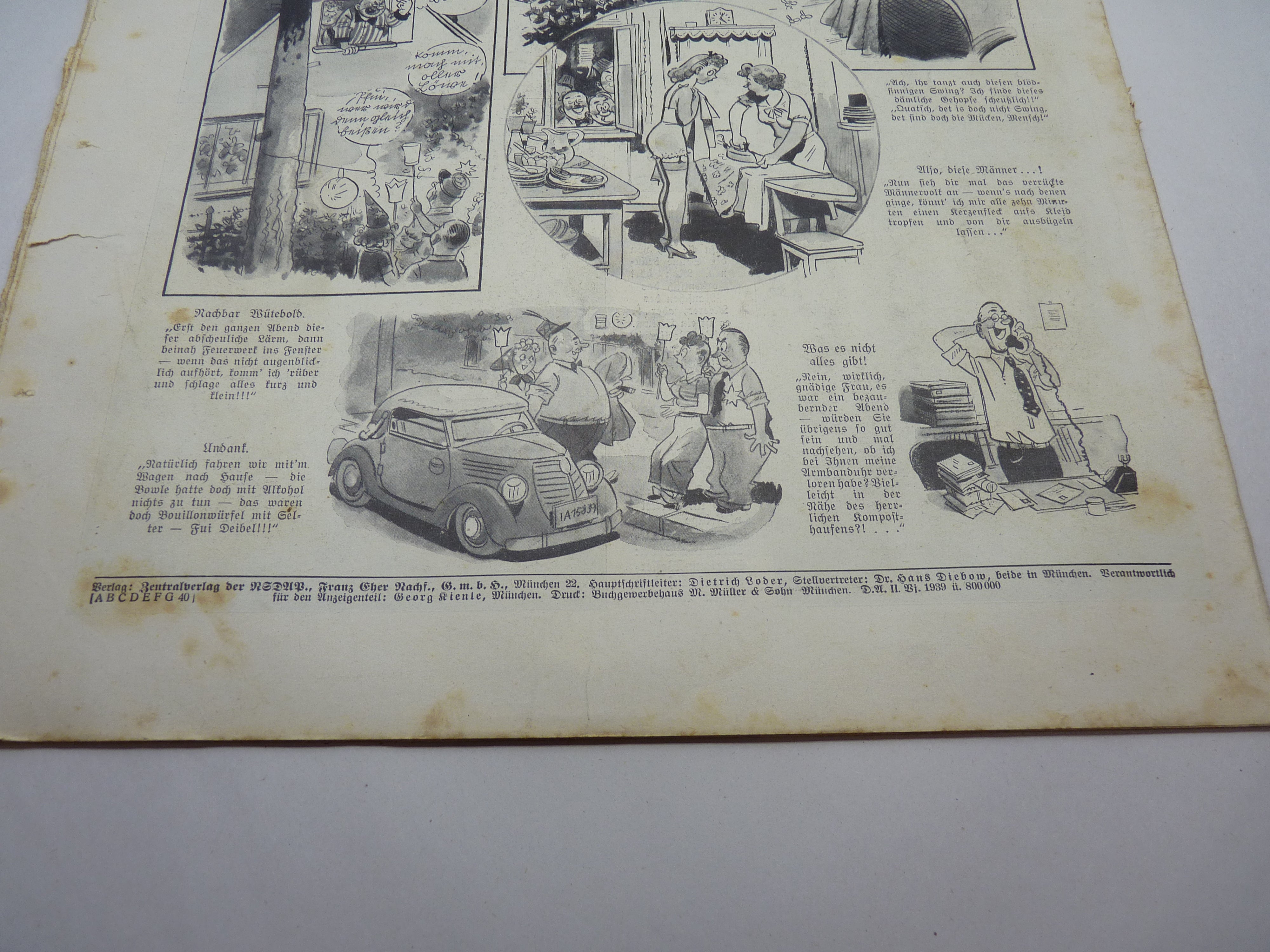 JB Juustrierter Beobachter NSDAP Magazine Original WW2 German - 24th August 1939 - The Militaria Shop