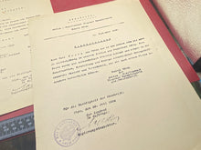 Load image into Gallery viewer, A group of WW2 German 1930 Dated Documents. With Stamps etc - The Militaria Shop
