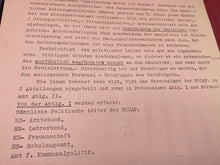 Load image into Gallery viewer, A WW2 German 1935 Dated NSDAP Document. With Stamps etc - The Militaria Shop
