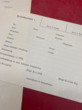 Load image into Gallery viewer, An Interesting Pair of NSADP Forms. - The Militaria Shop
