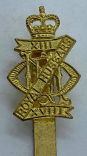 Load image into Gallery viewer, British Army 13th/18th Lancers anodised cap badge
