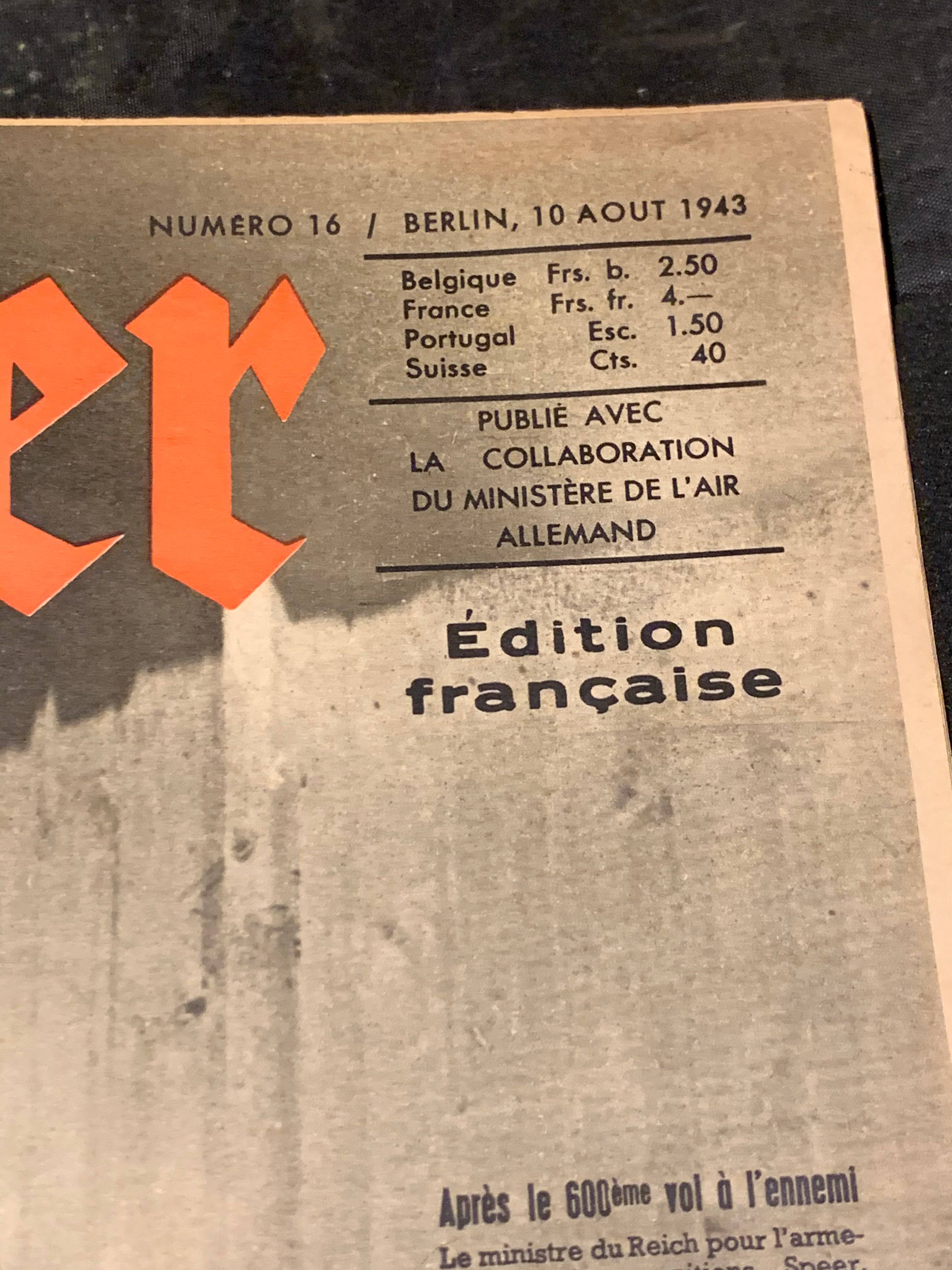 Der Adler Magazine Original WW2 German - 10th October 1943 - #76 - The Militaria Shop