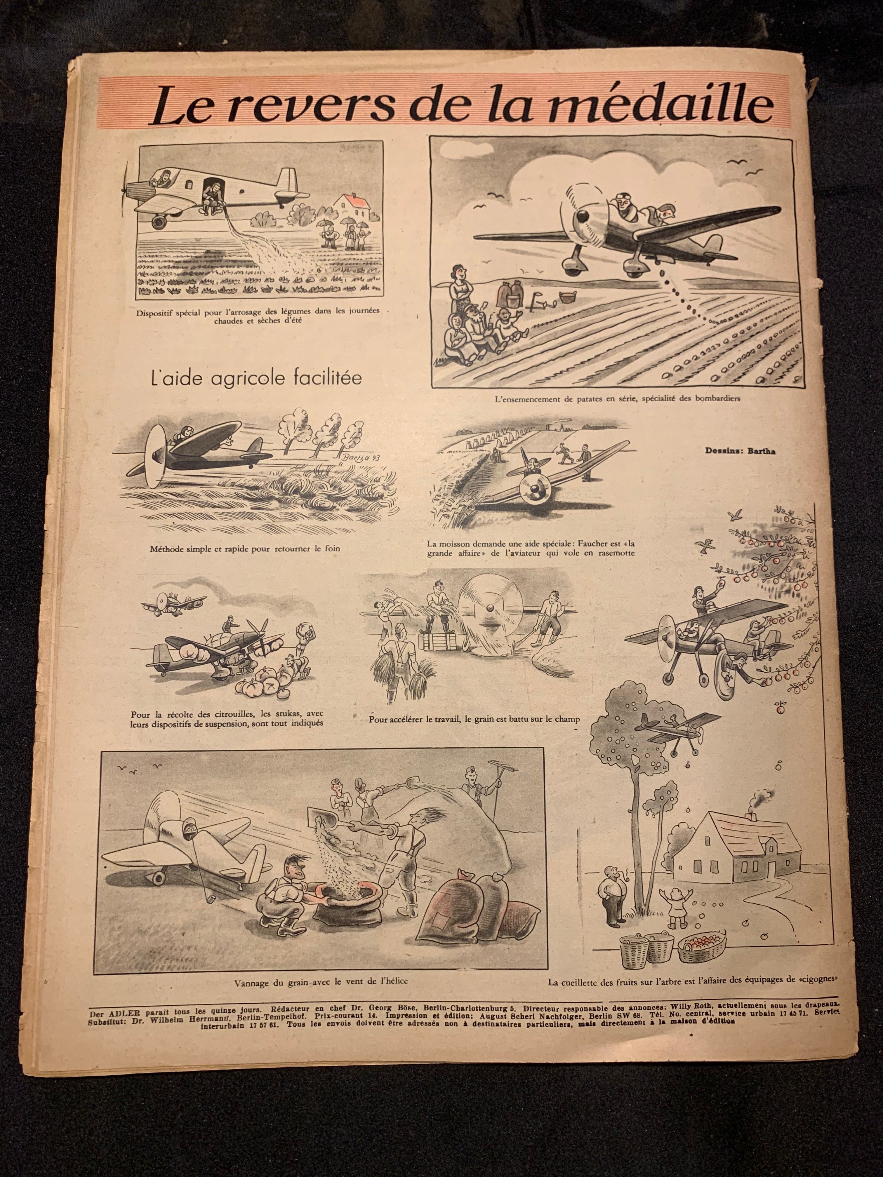 Der Adler Magazine Original WW2 German - 10th October 1943 - #76 - The Militaria Shop