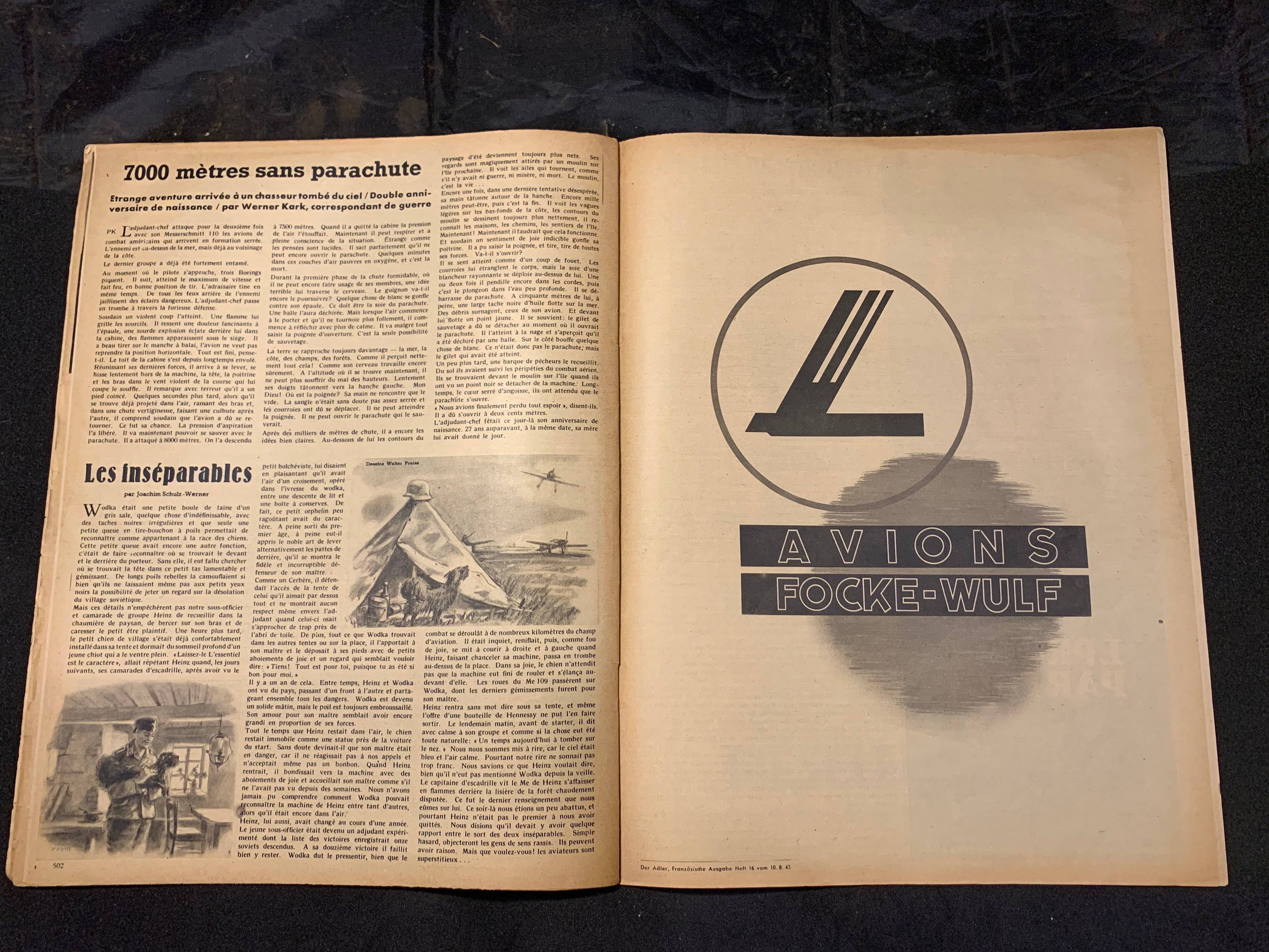 Der Adler Magazine Original WW2 German - 10th October 1943 - #76 - The Militaria Shop