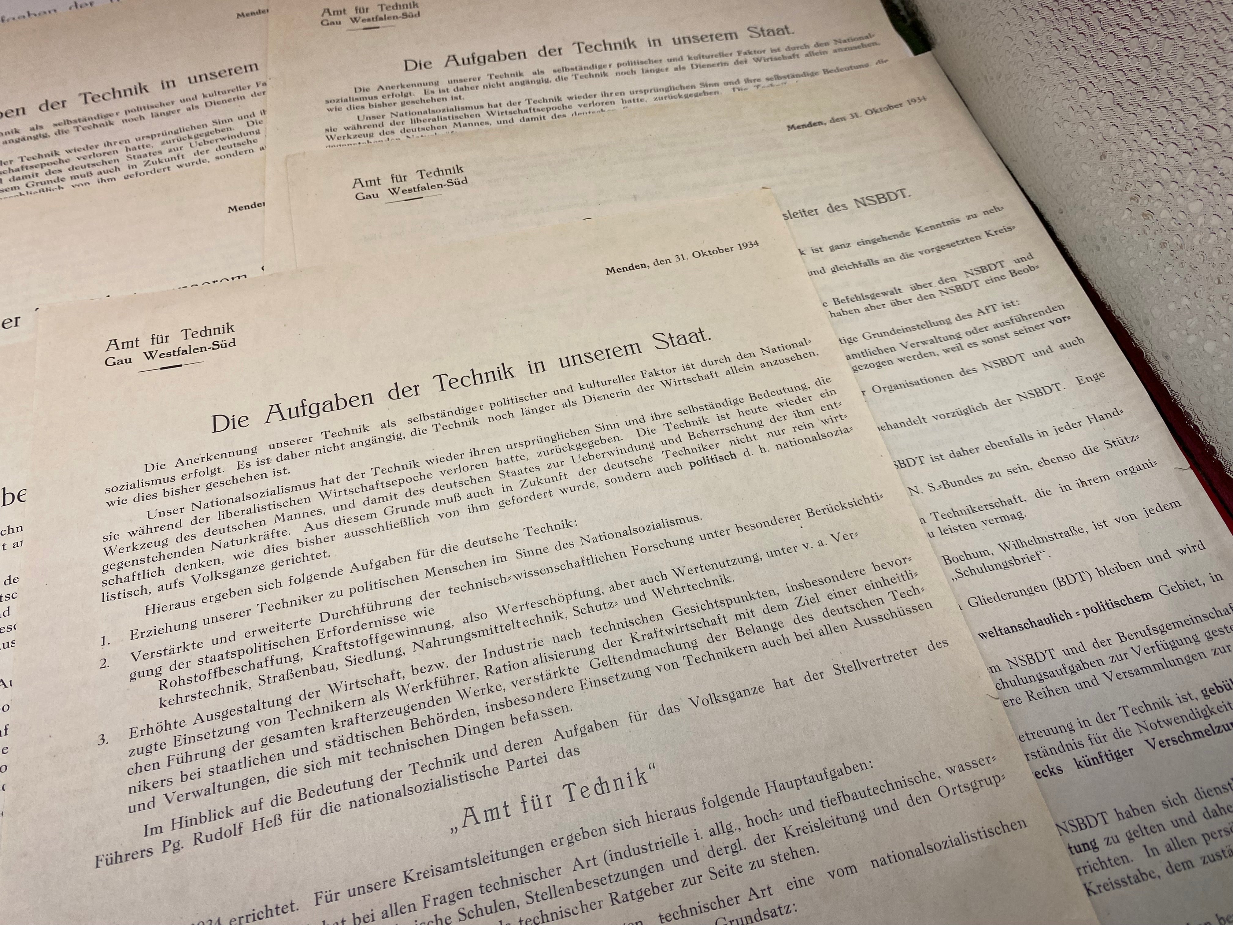 Group of WW2 German Technical School Letters. - The Militaria Shop