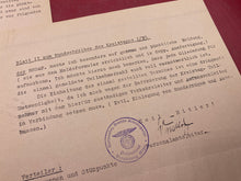 Load image into Gallery viewer, Interesting 2 Page 1935 Dated NSADP Letter with Large Stamp. - The Militaria Shop
