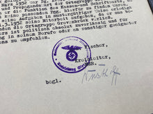 Load image into Gallery viewer, Interesting WW2 German paper and letter dated 1934. - The Militaria Shop
