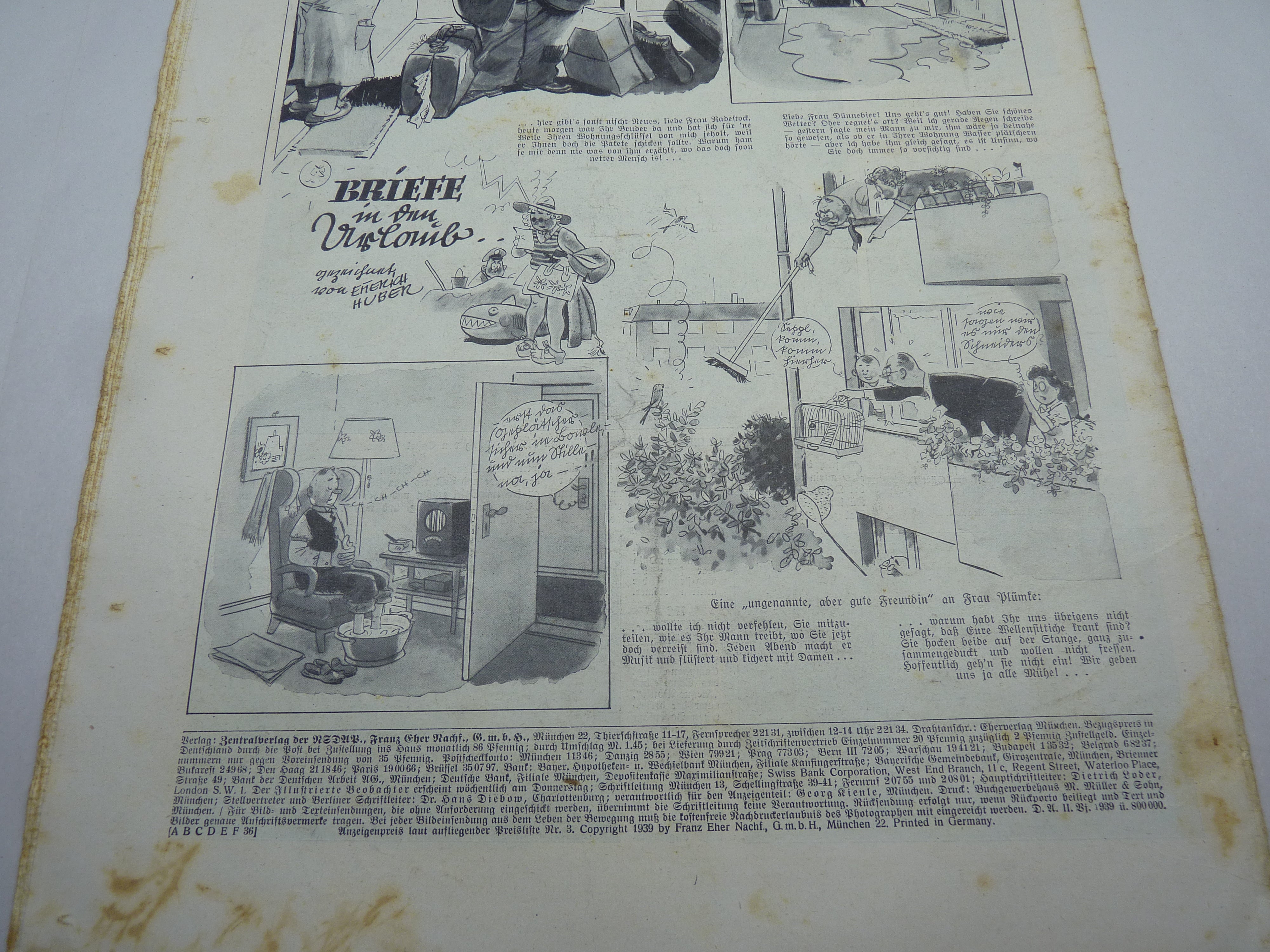 JB Juustrierter Beobachter NSDAP Magazine Original WW2 German - 13th July 1939 - The Militaria Shop