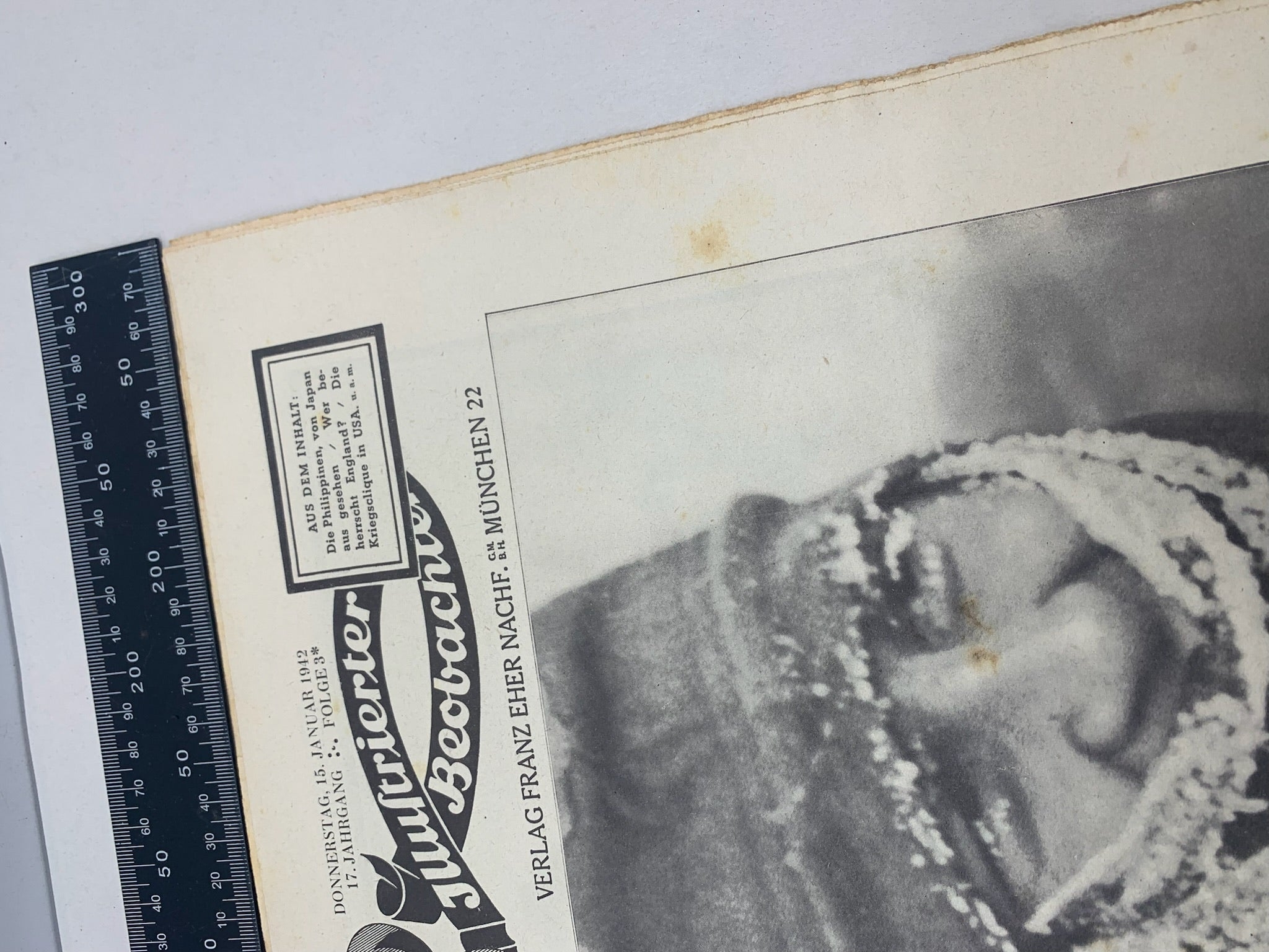 JB Juustrierter Beobachter NSDAP Magazine Original WW2 German - 15th January 1942 - The Militaria Shop