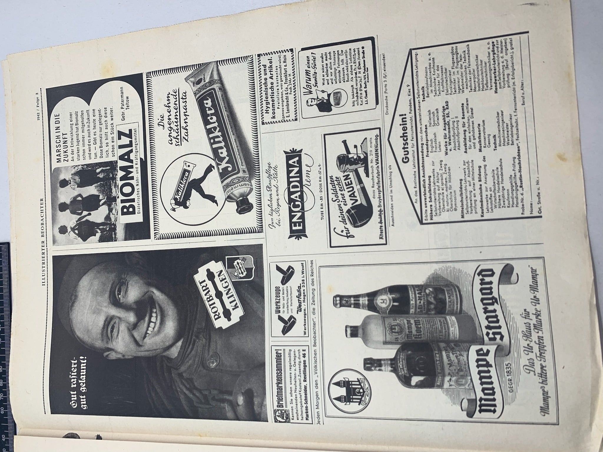 JB Juustrierter Beobachter NSDAP Magazine Original WW2 German - 15th January 1942 - The Militaria Shop