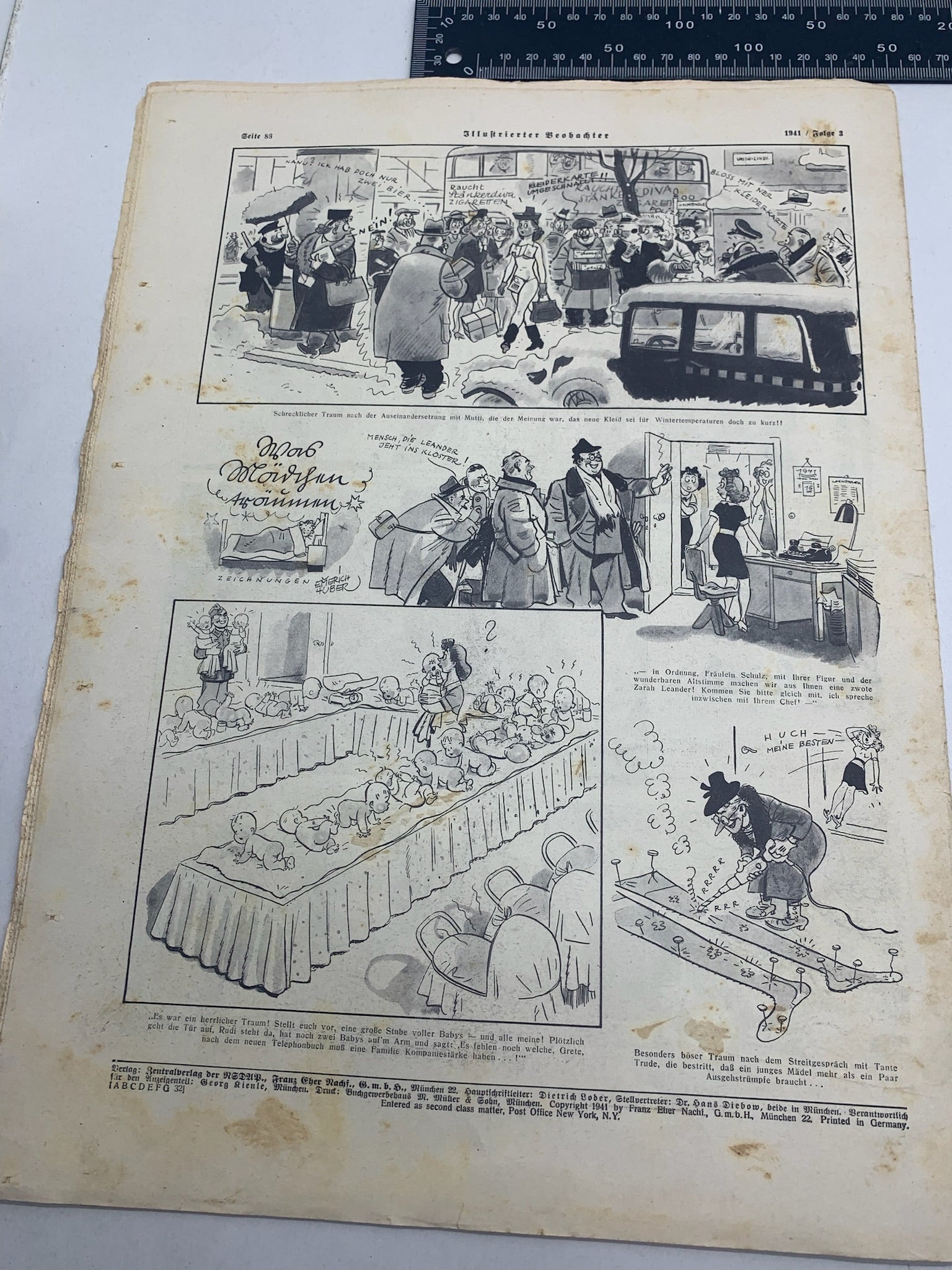 JB Juustrierter Beobachter NSDAP Magazine Original WW2 German - 16th January 1941 - The Militaria Shop
