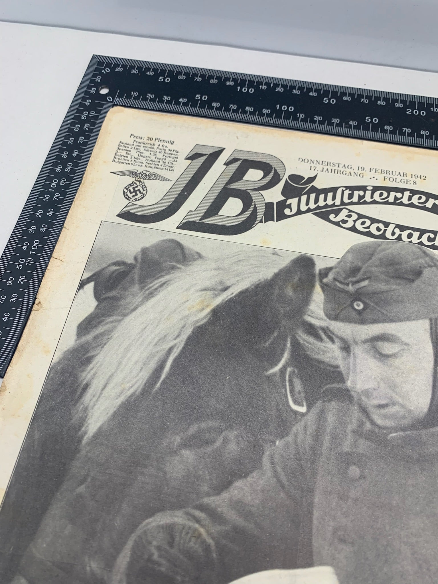 JB Juustrierter Beobachter NSDAP Magazine Original WW2 German - 19th February 1942 - The Militaria Shop