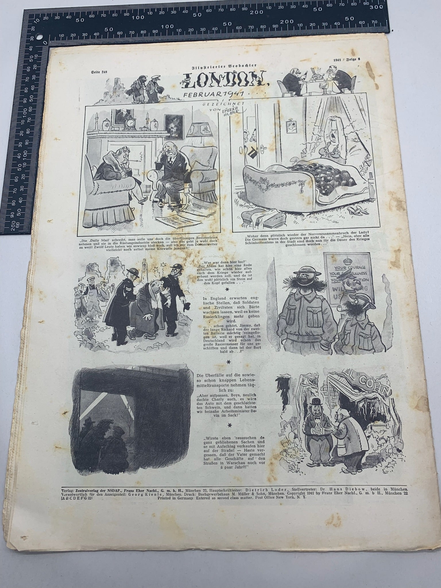 JB Juustrierter Beobachter NSDAP Magazine Original WW2 German - 20th February 1941 - The Militaria Shop