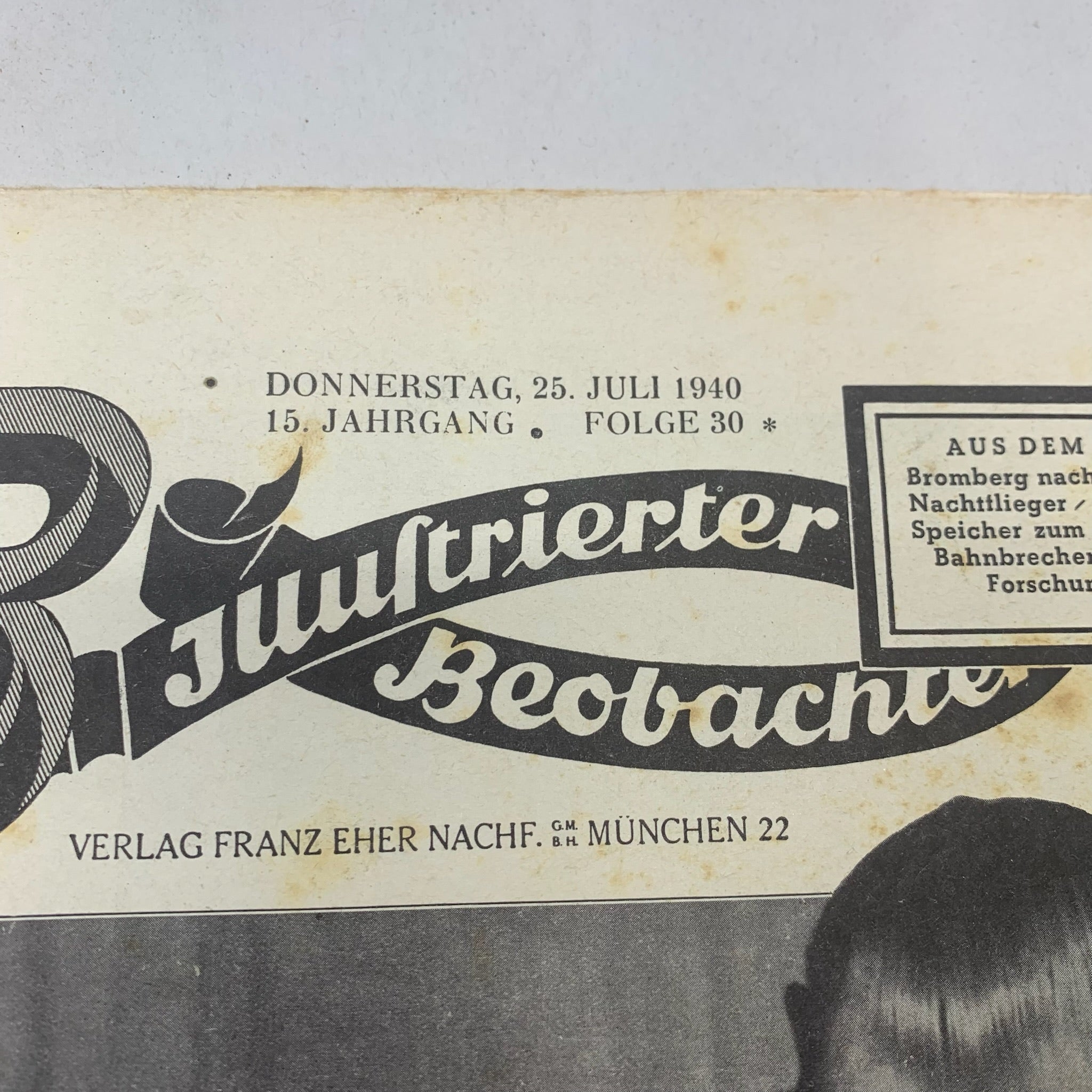 JB Juustrierter Beobachter NSDAP Magazine Original WW2 German - 25th July 1940 - The Militaria Shop