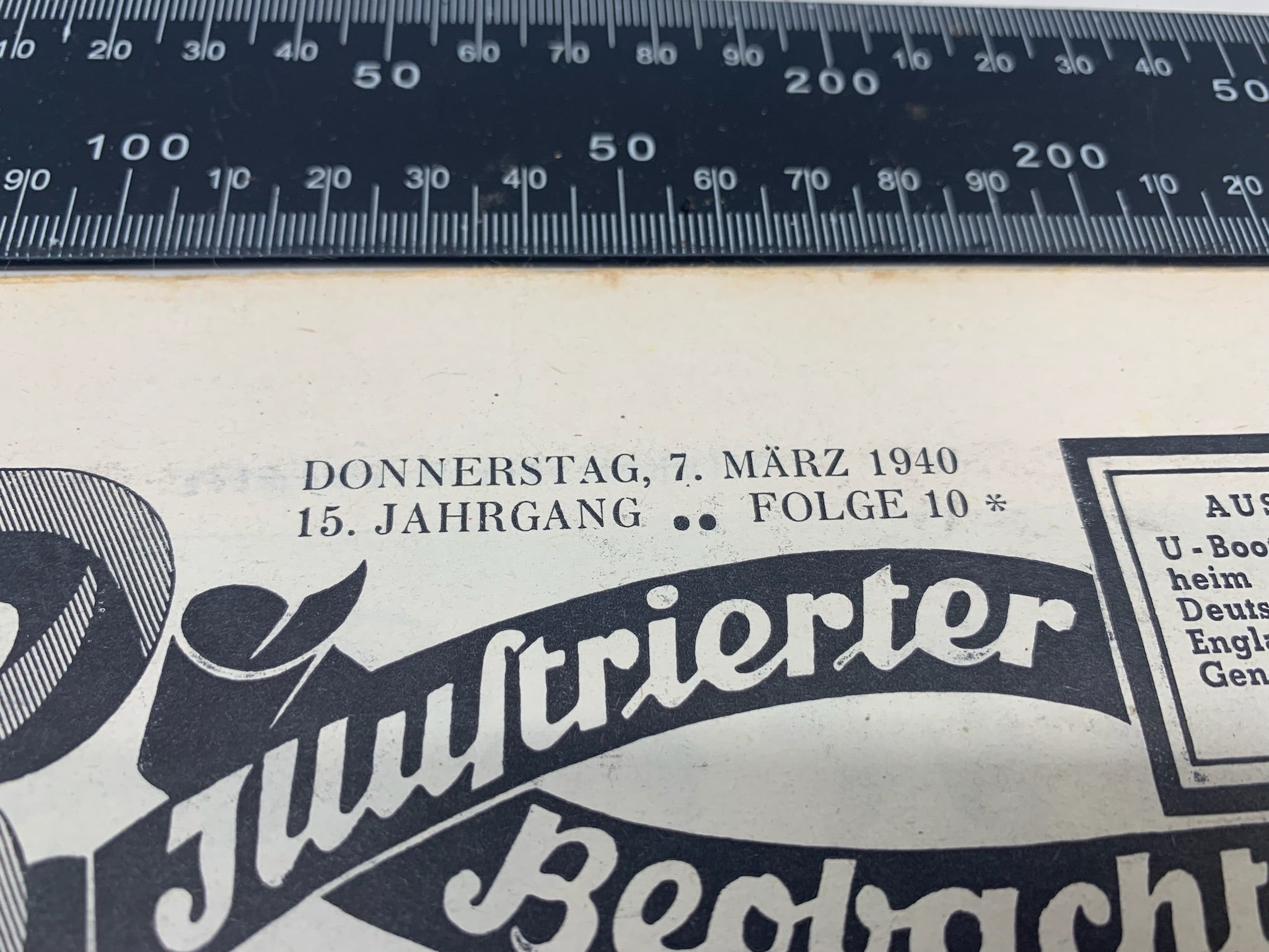 JB Juustrierter Beobachter NSDAP Magazine Original WW2 German - 7th March 1940 - The Militaria Shop